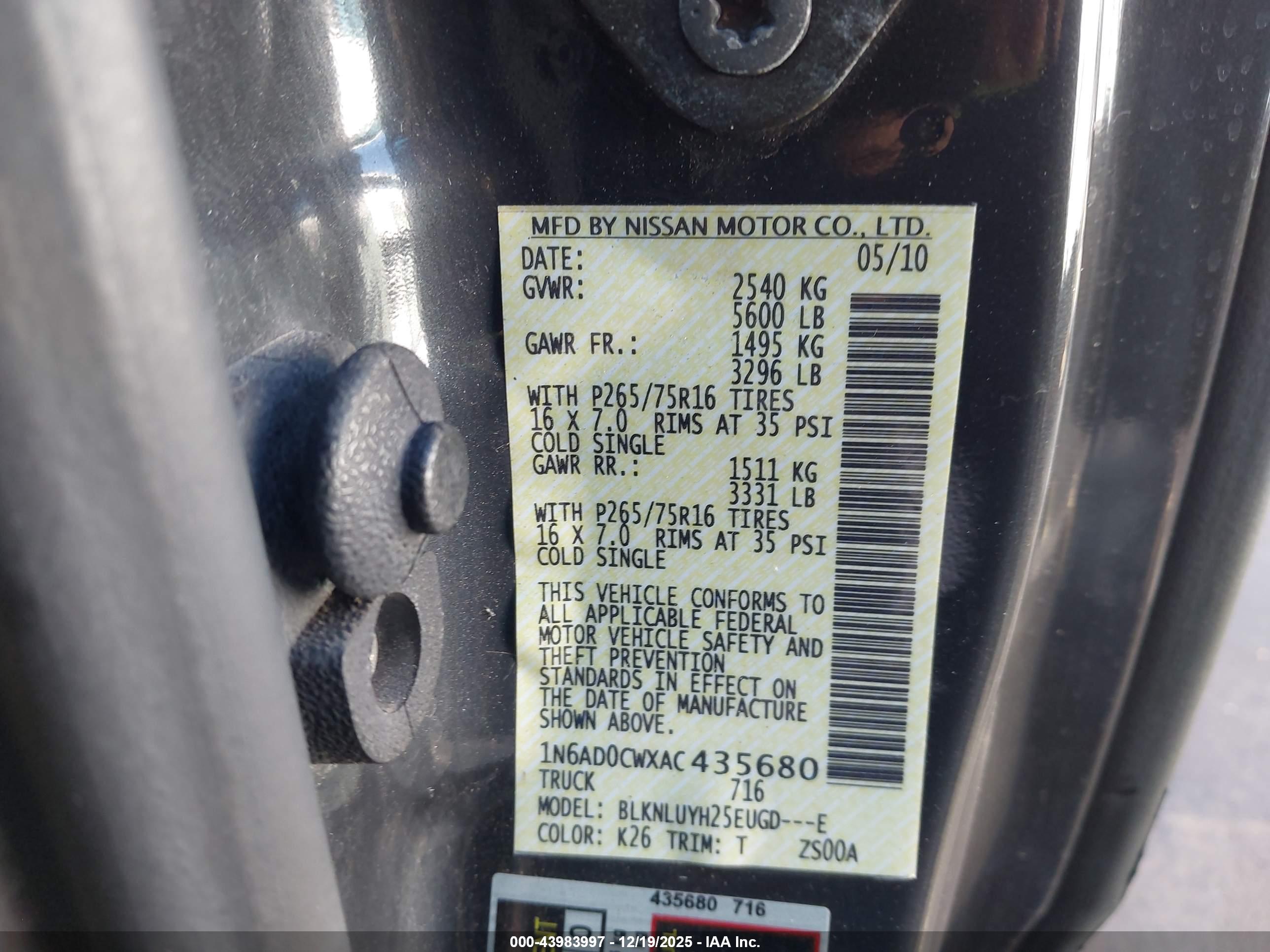 NISSAN FRONTIER image 9