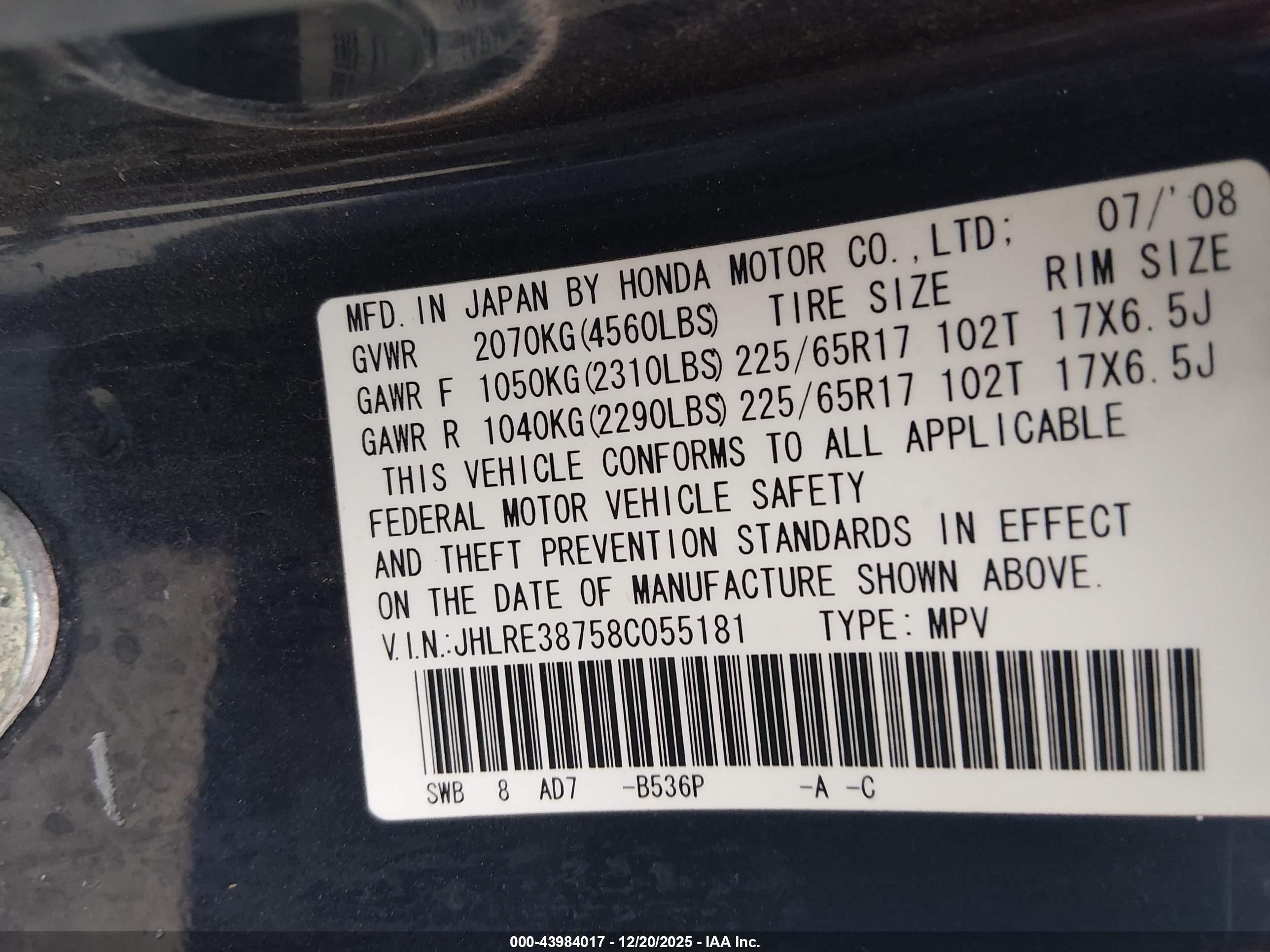 HONDA CR-V image 9