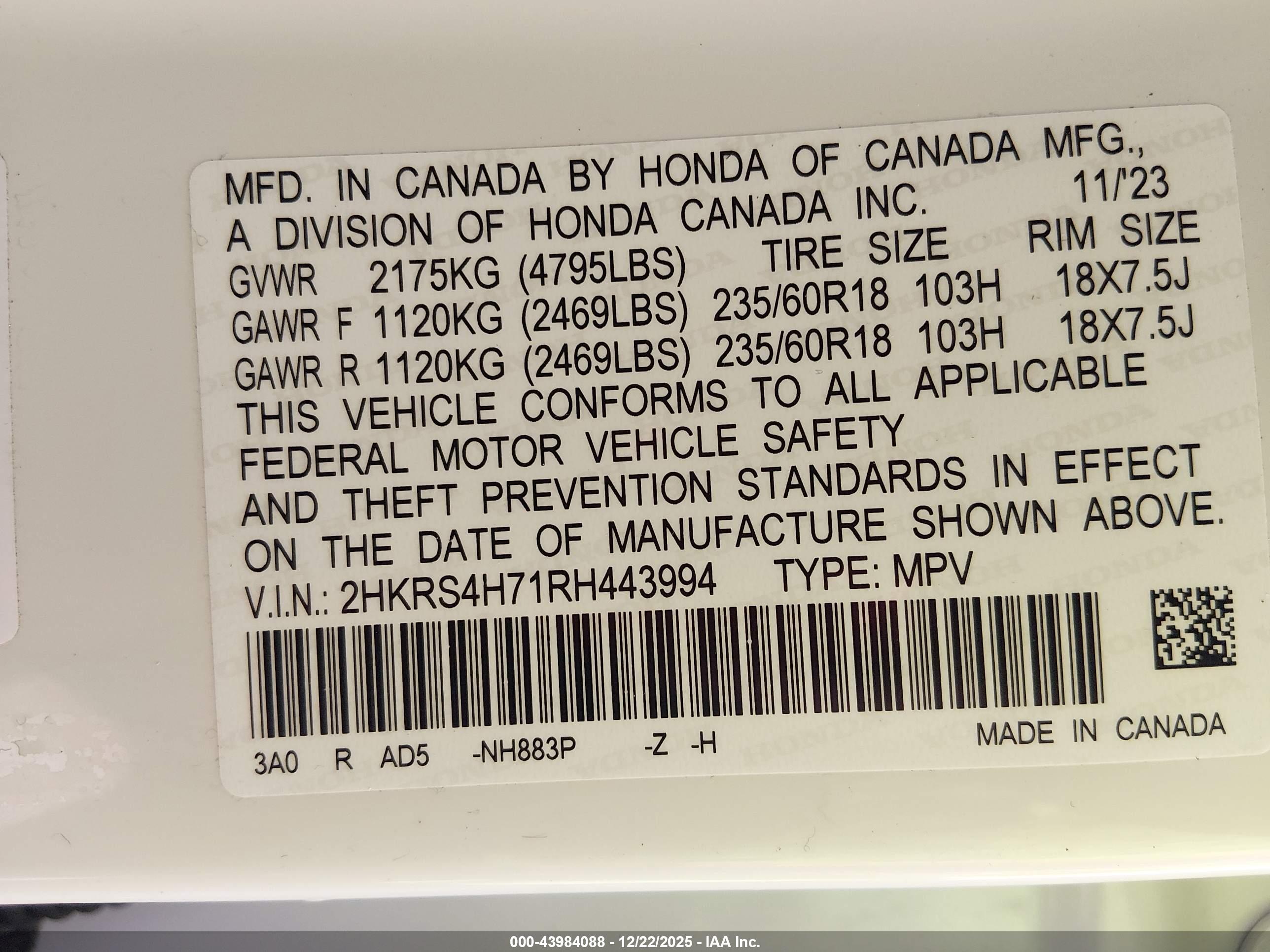 HONDA CR-V image 9