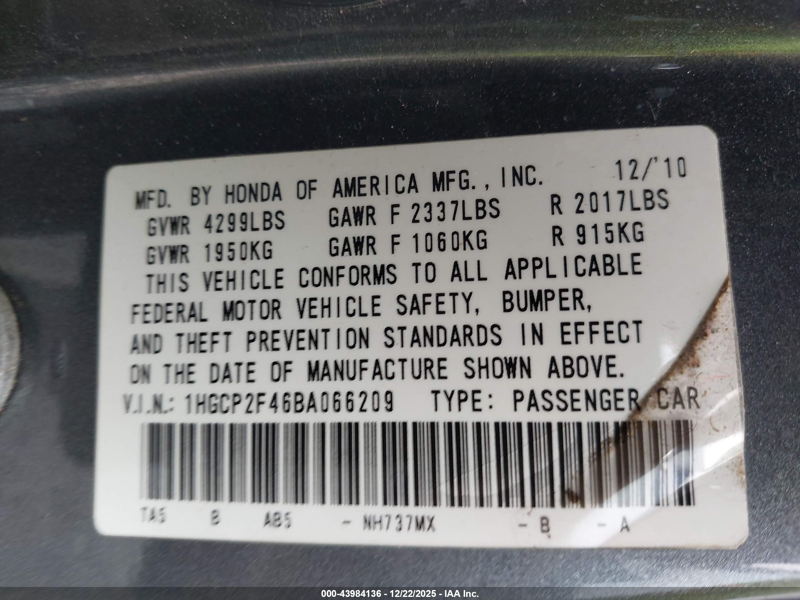HONDA ACCORD image 9