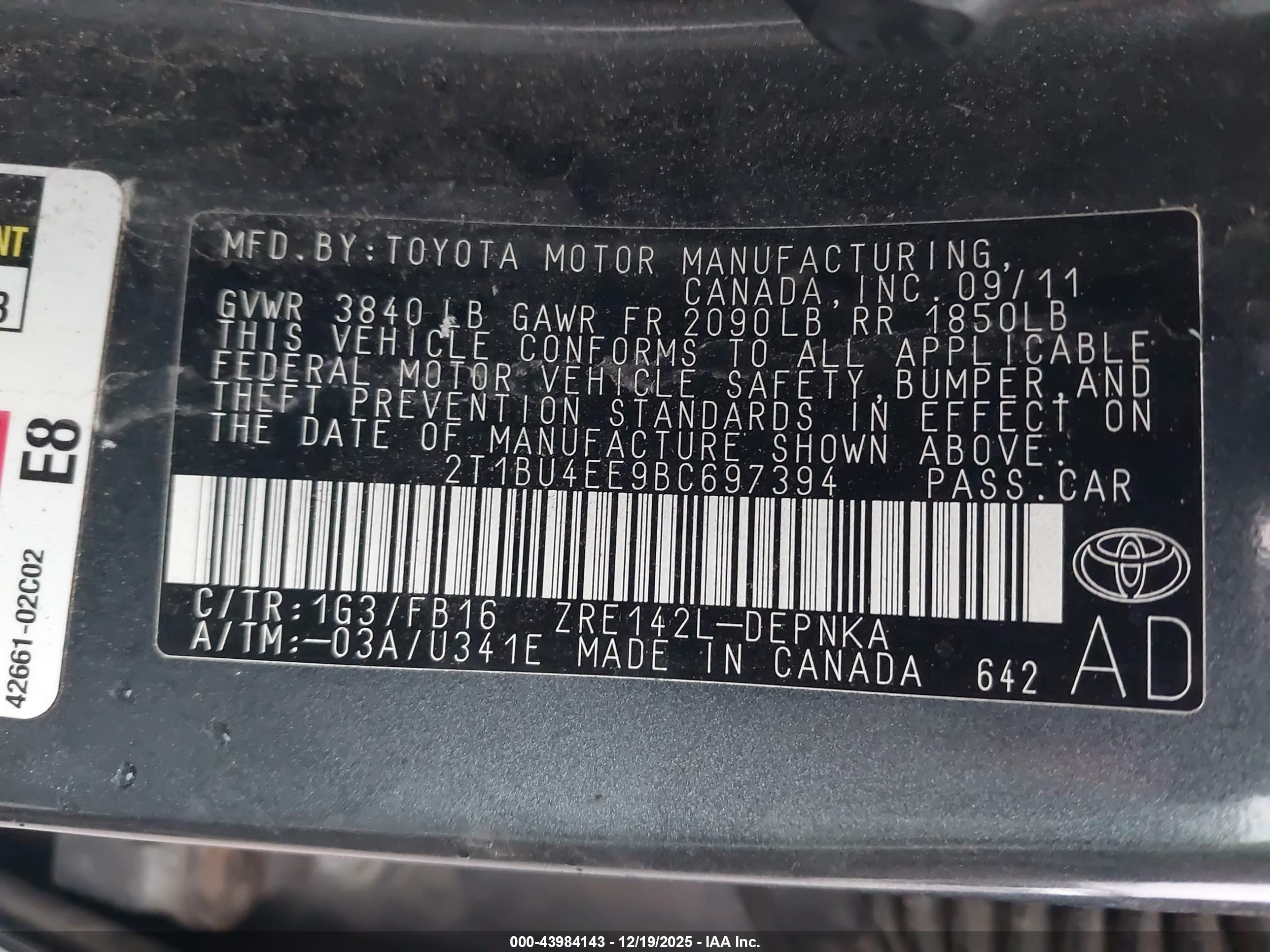 TOYOTA COROLLA image 9