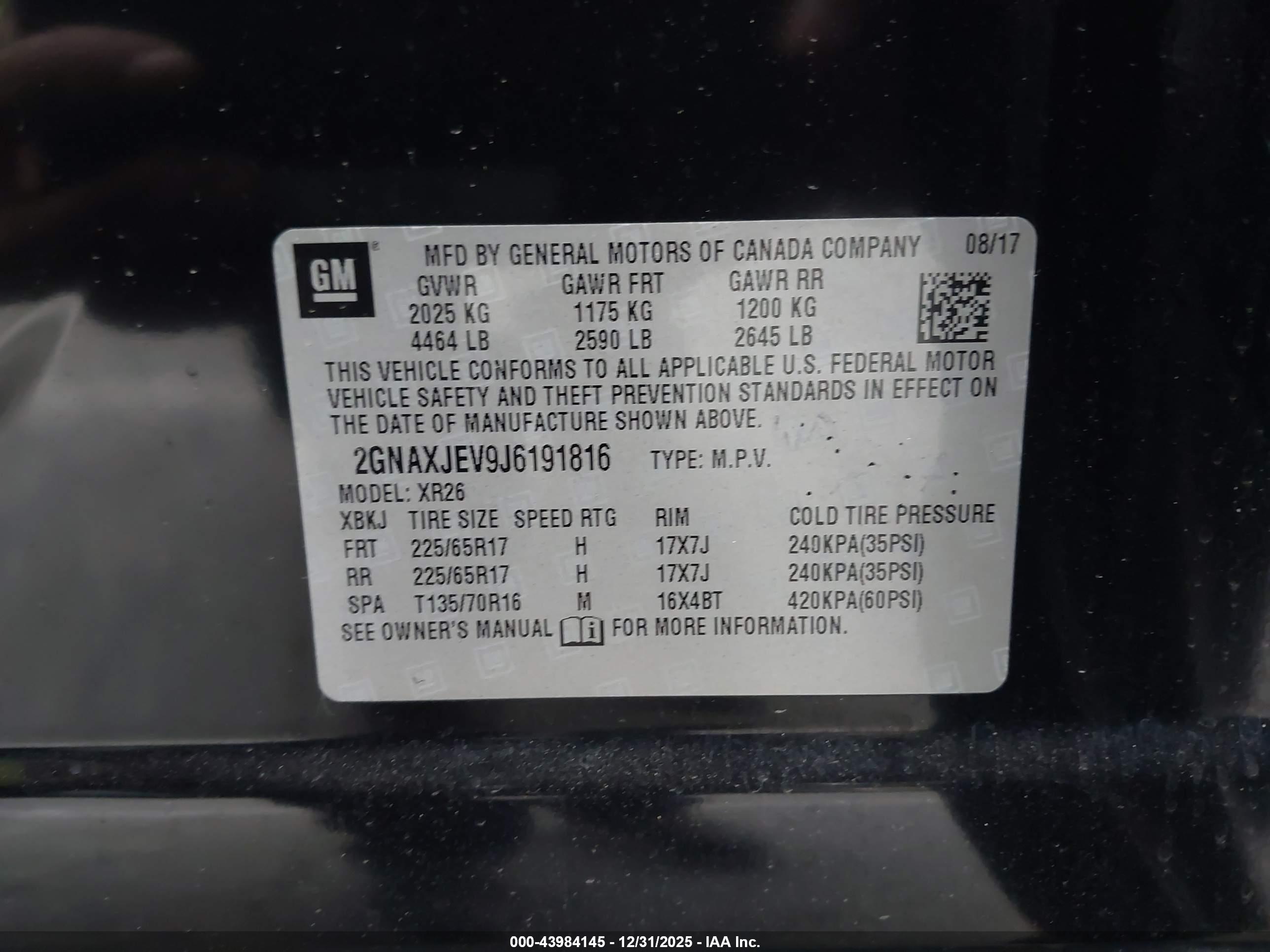 CHEVROLET EQUINOX image 9