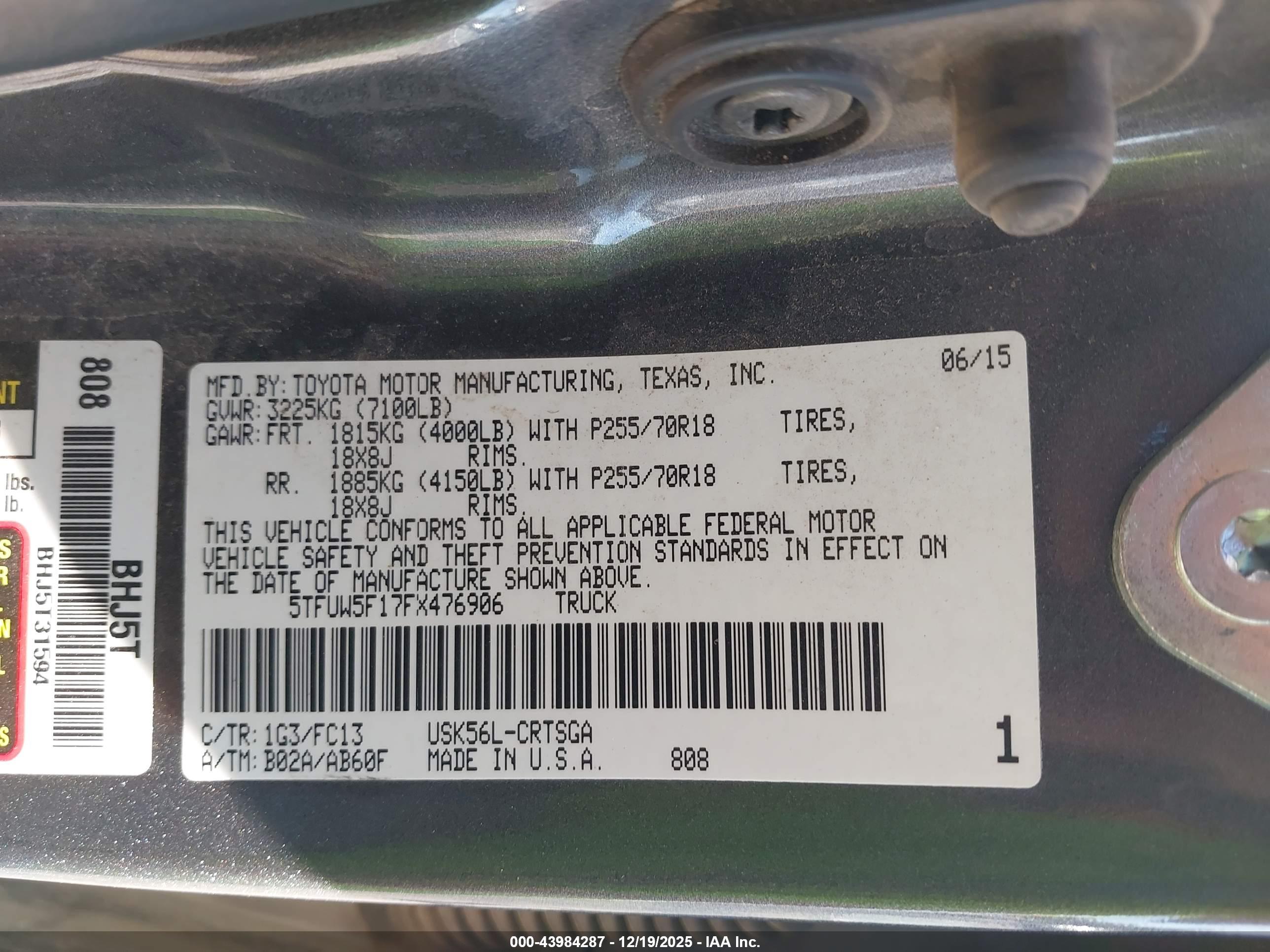 TOYOTA TUNDRA image 9