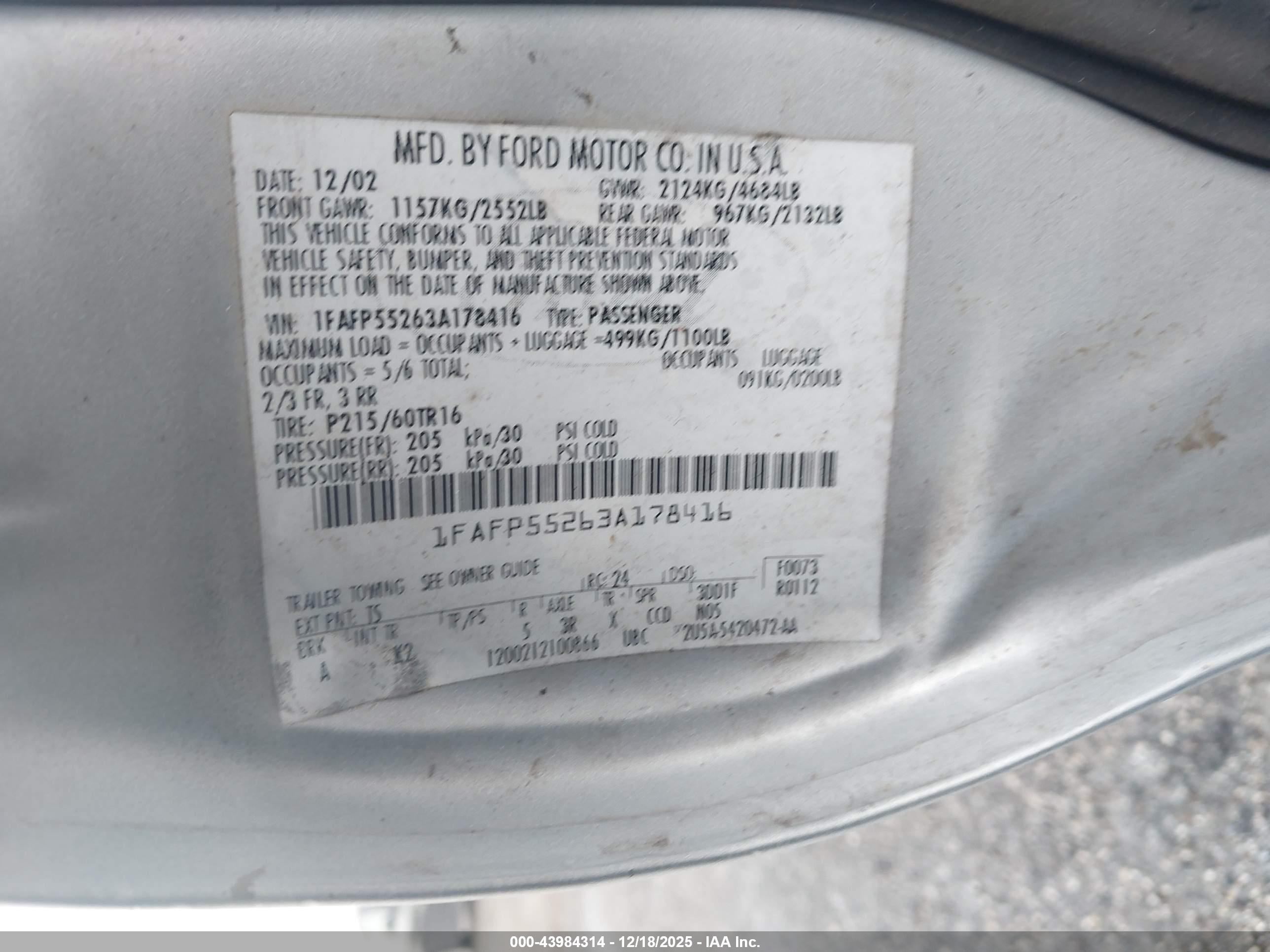 FORD TAURUS image 9