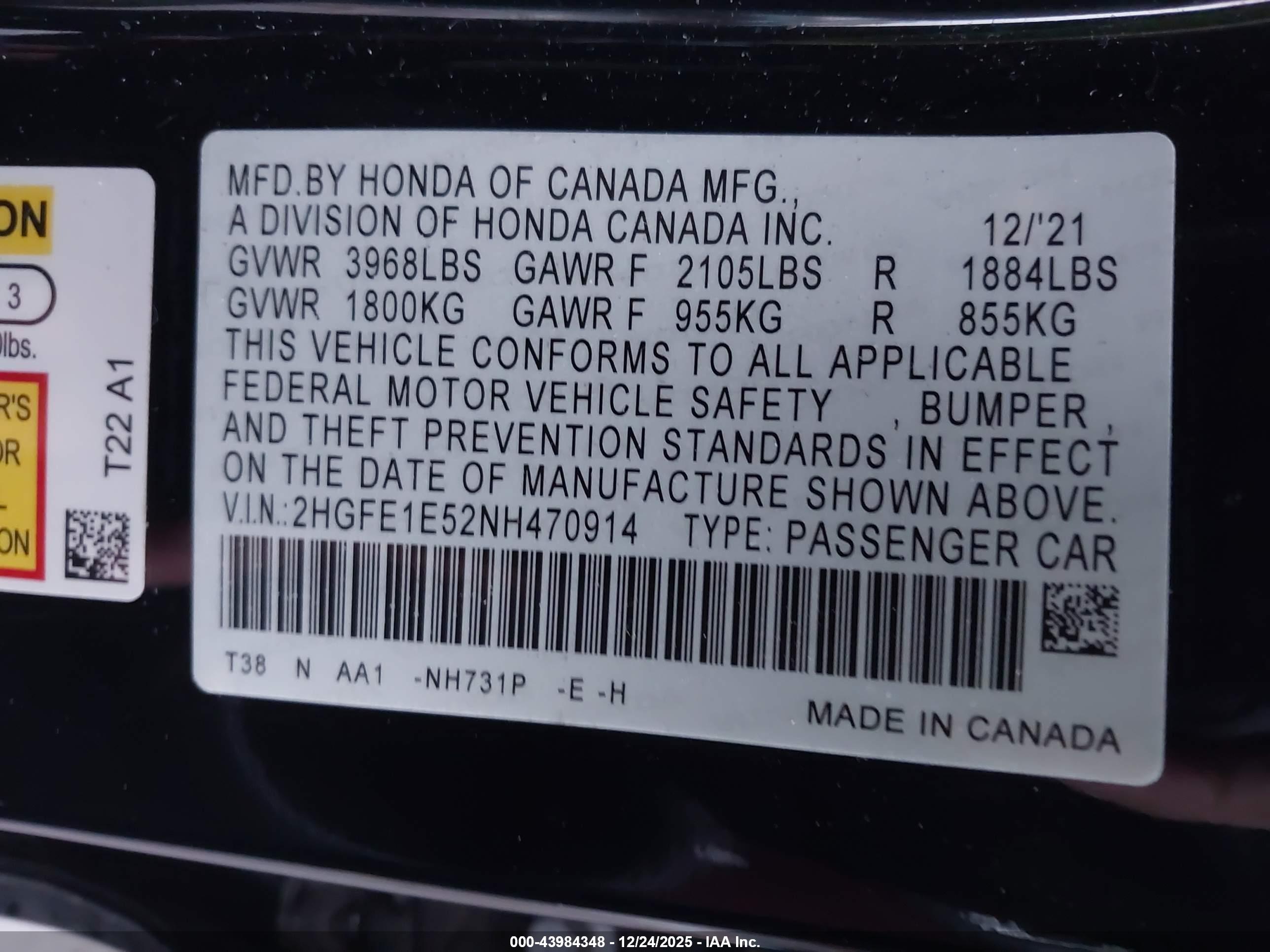 HONDA CIVIC image 9