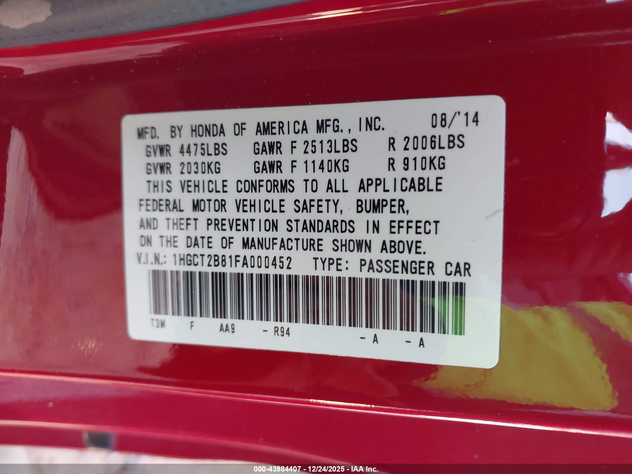 HONDA ACCORD image 9