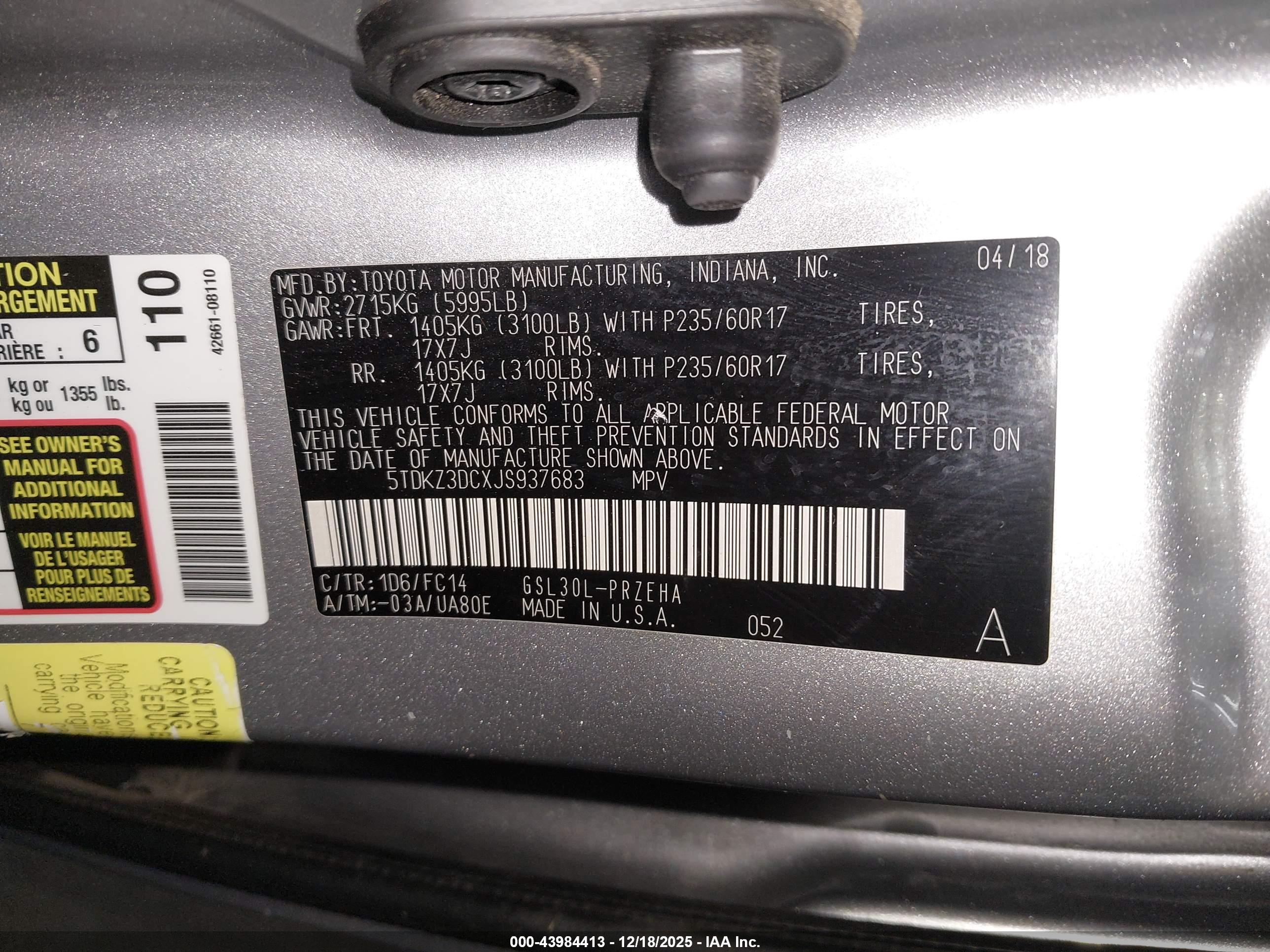 TOYOTA SIENNA image 9
