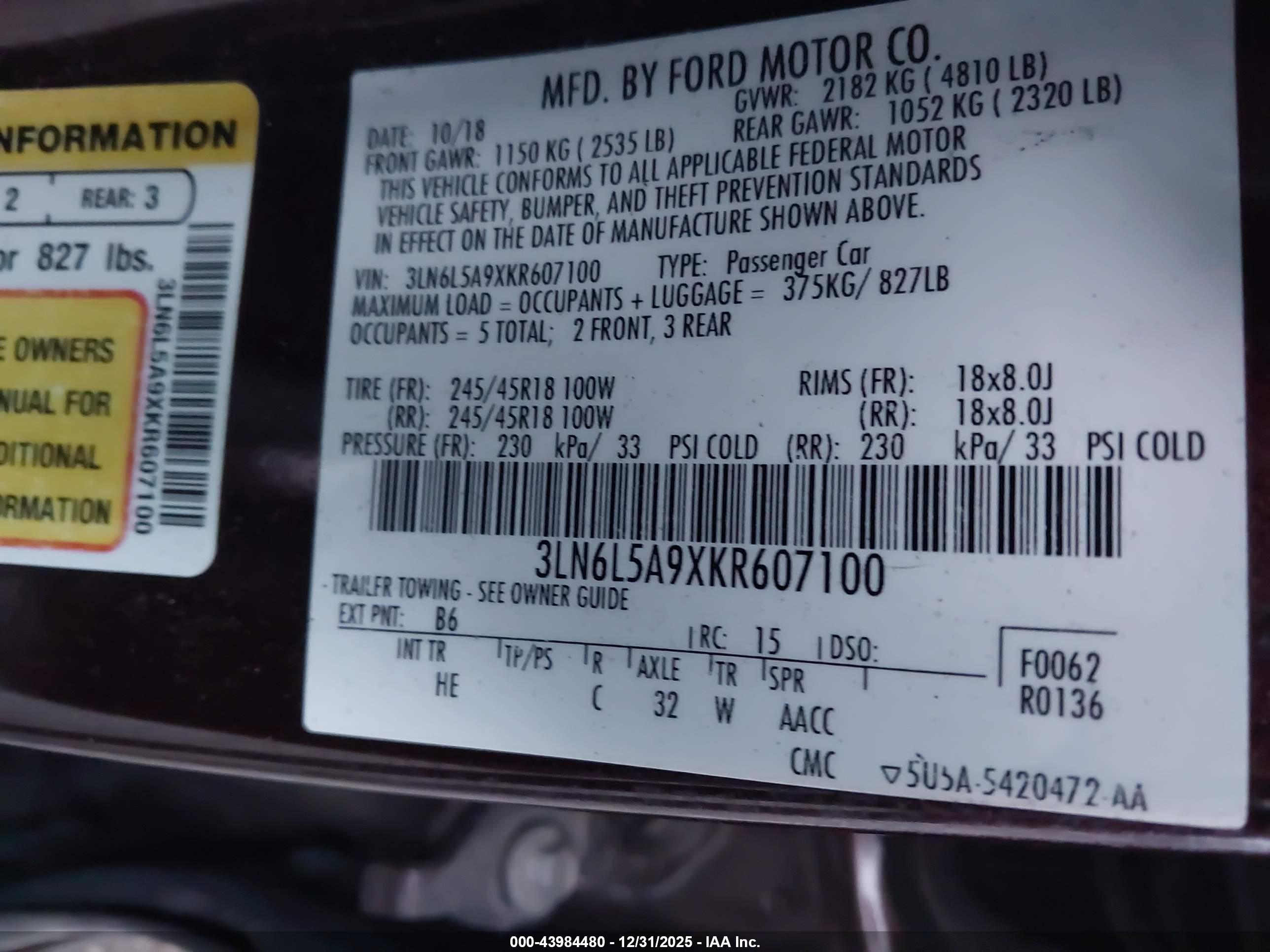 LINCOLN MKZ image 9