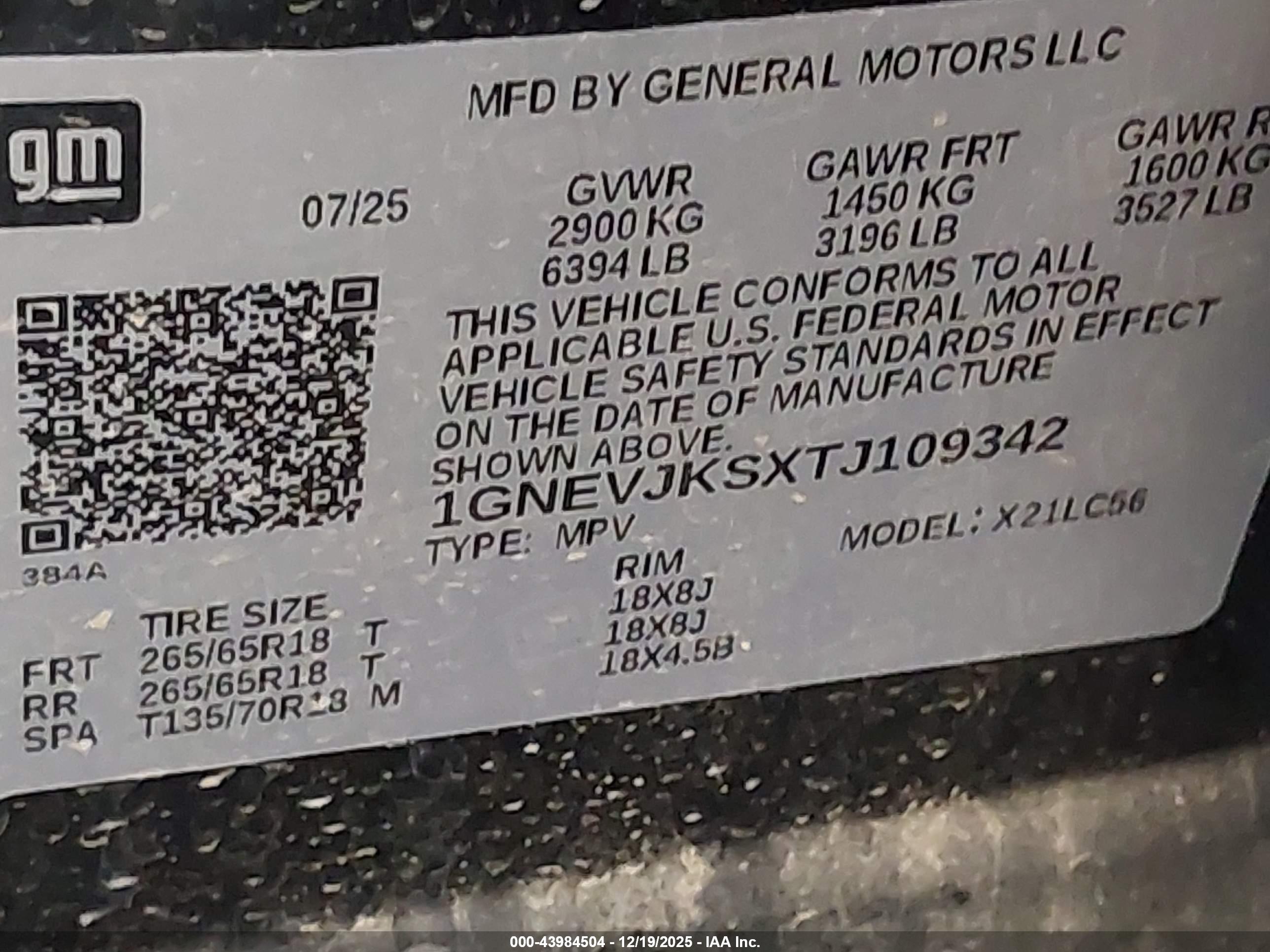 CHEVROLET TRAVERSE image 9