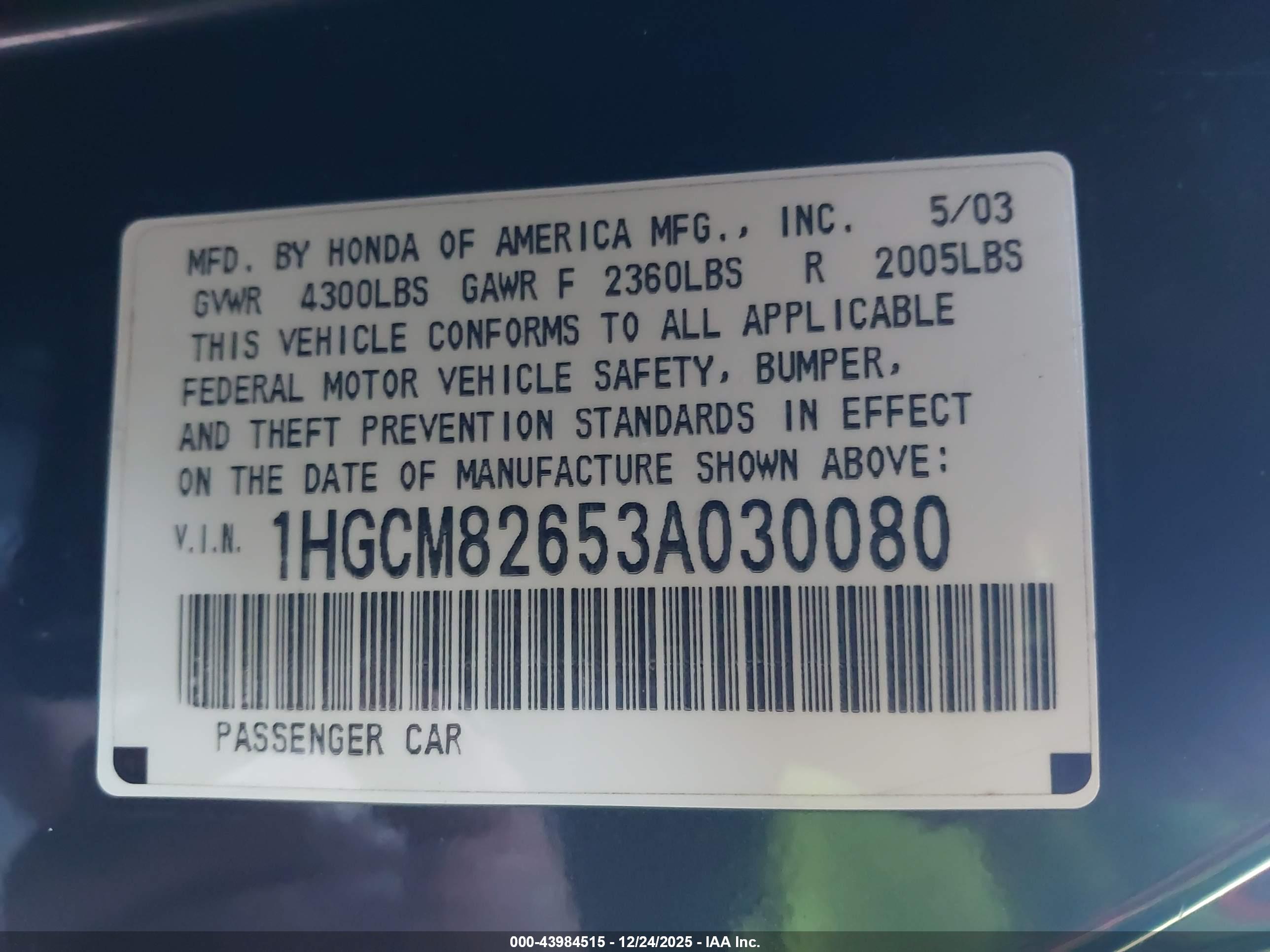 HONDA ACCORD image 9