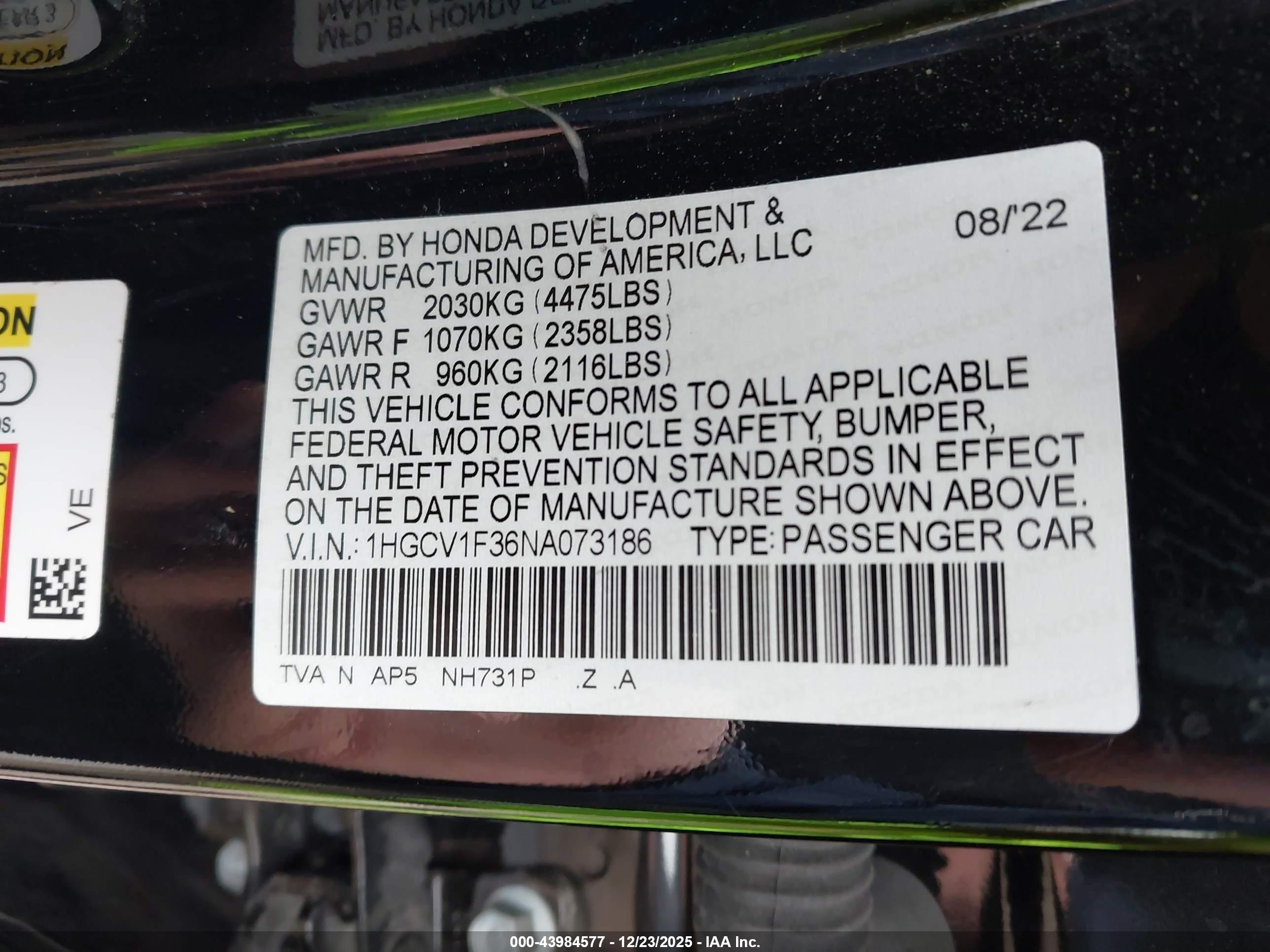 HONDA ACCORD image 9