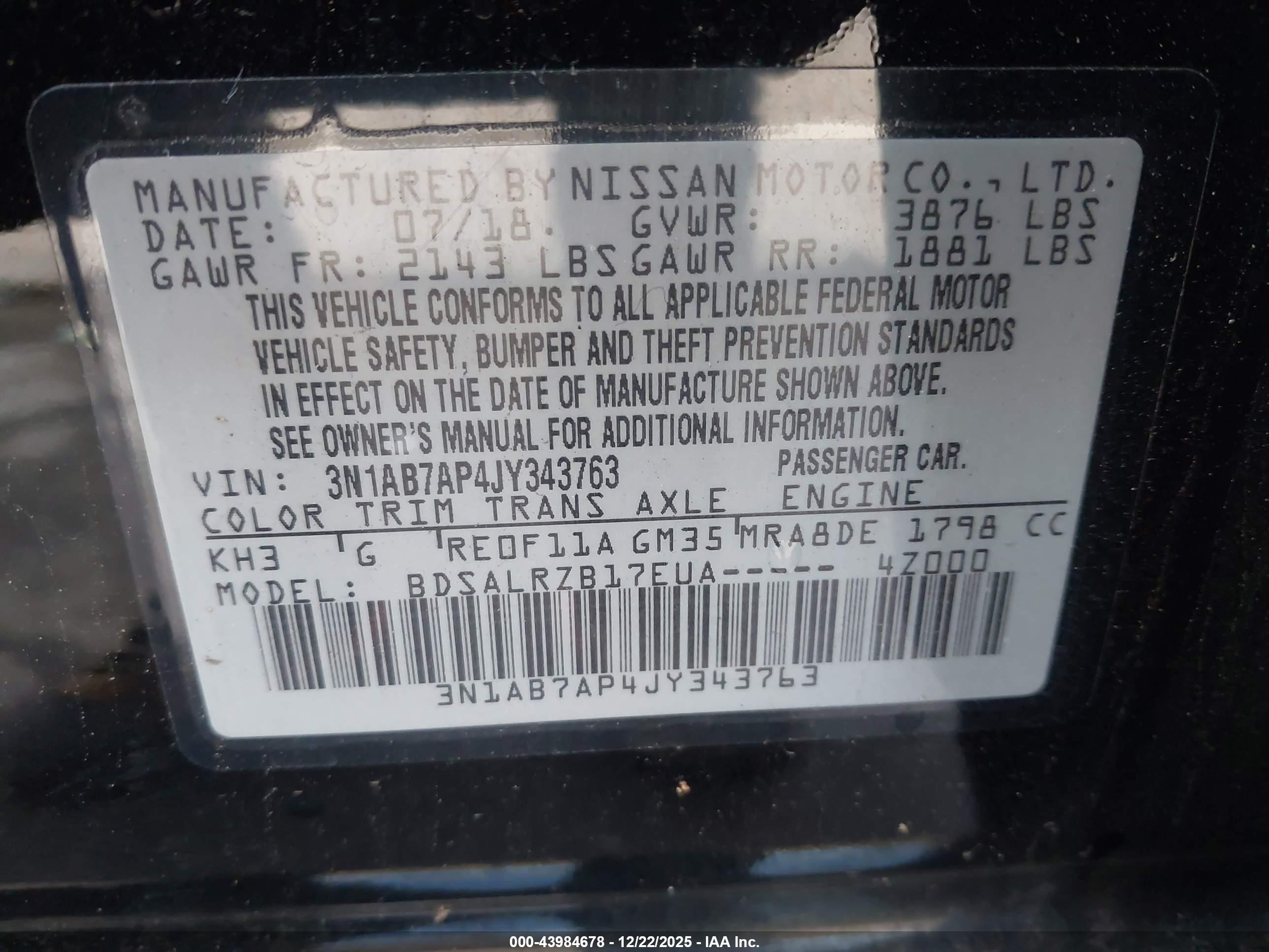 NISSAN SENTRA image 9