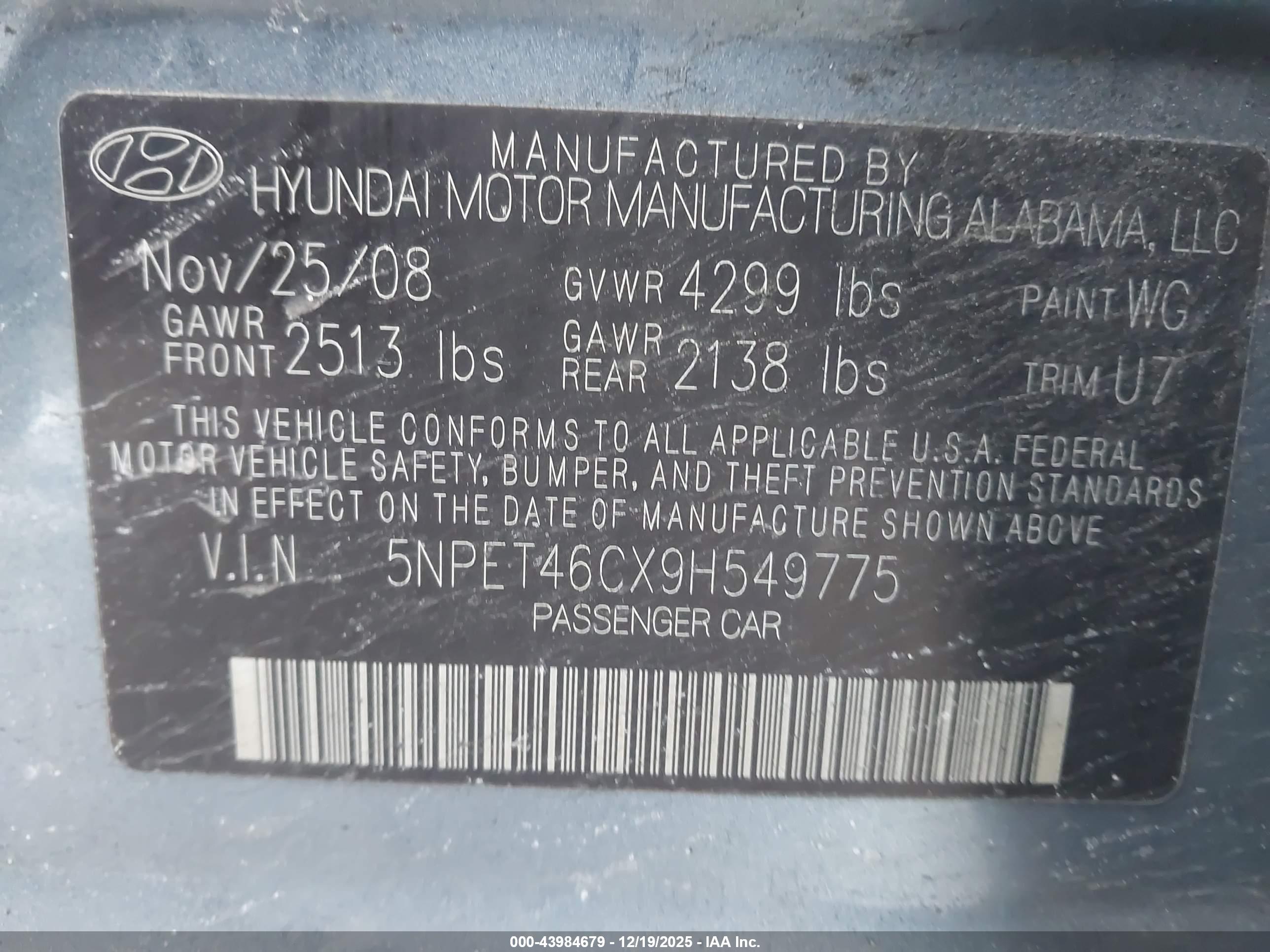 HYUNDAI SONATA image 9