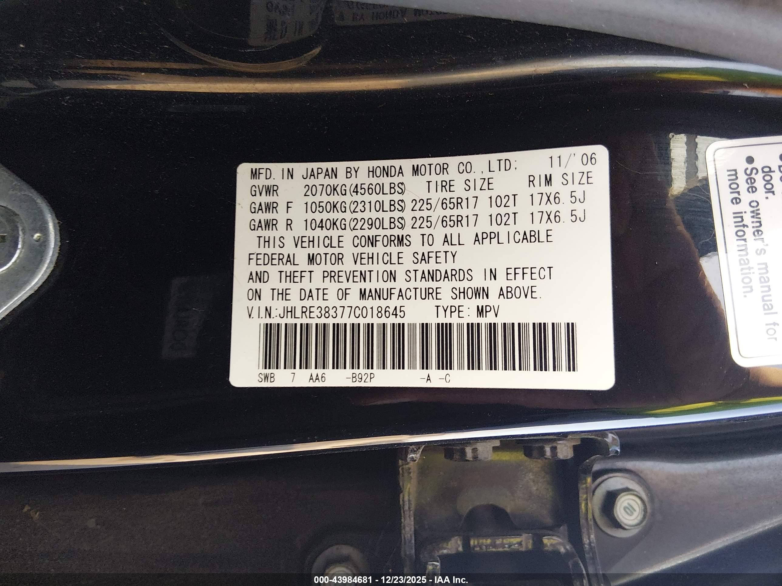 HONDA CR-V image 9