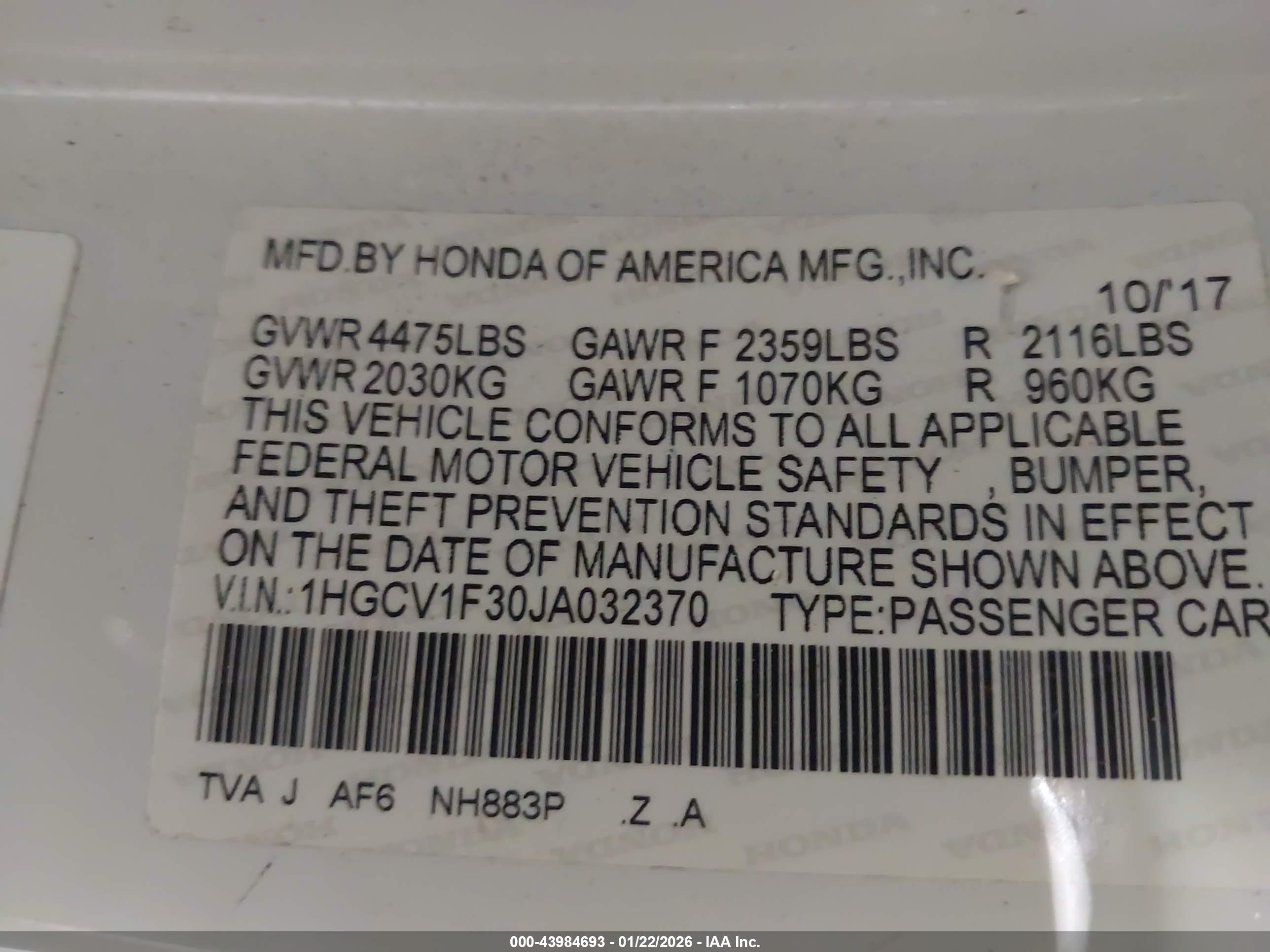 HONDA ACCORD image 9
