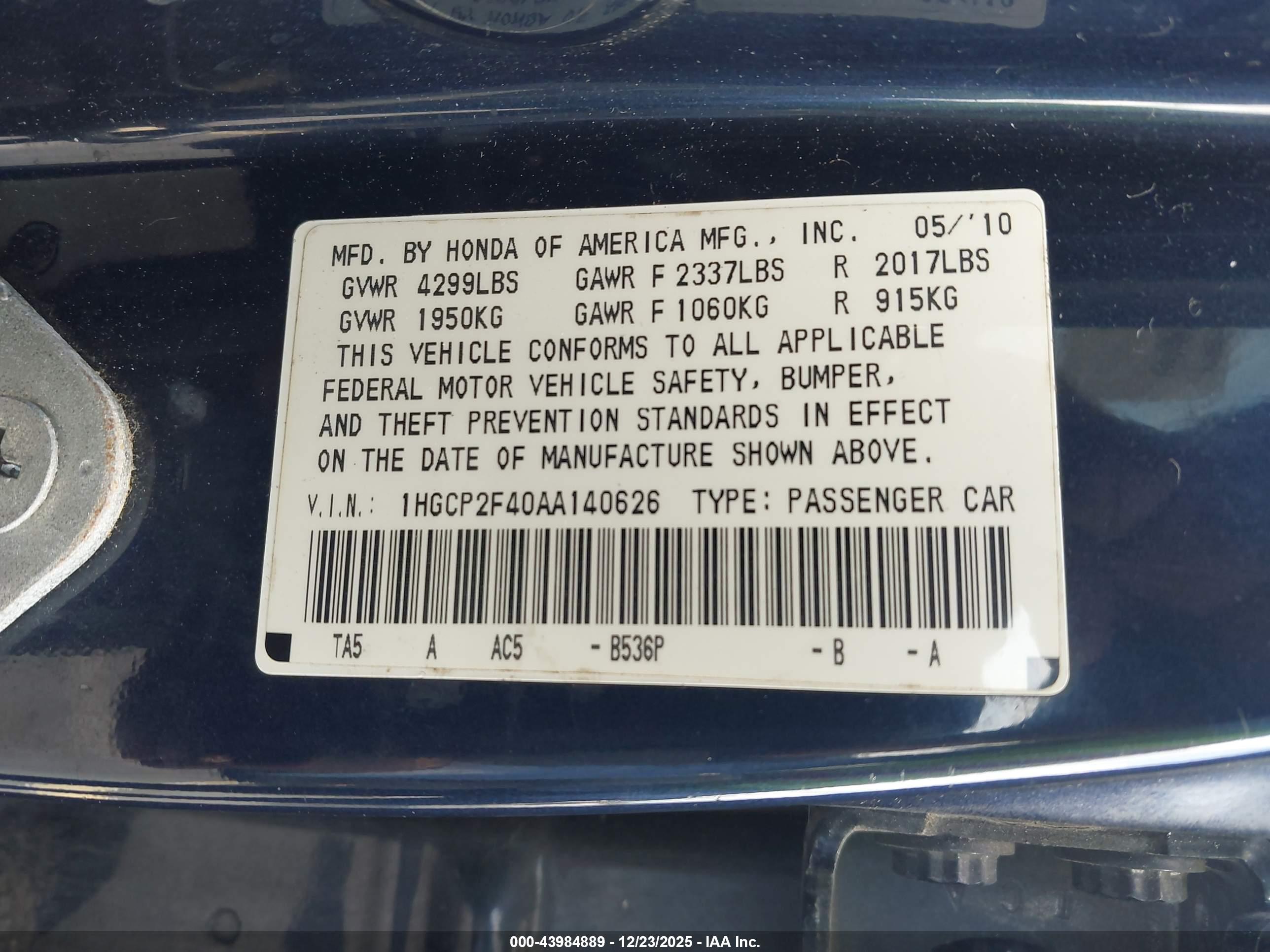 HONDA ACCORD image 9