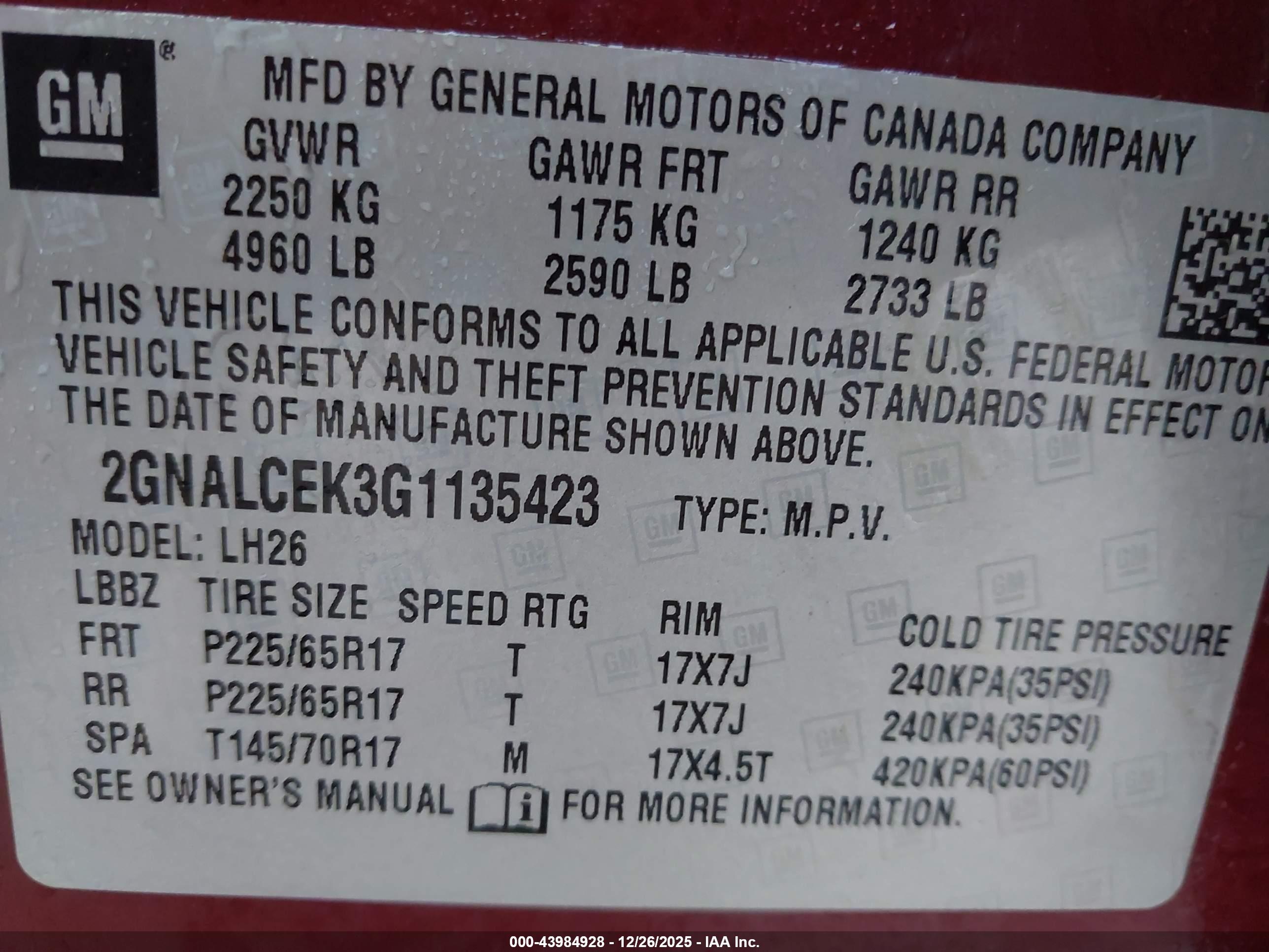 CHEVROLET EQUINOX image 9
