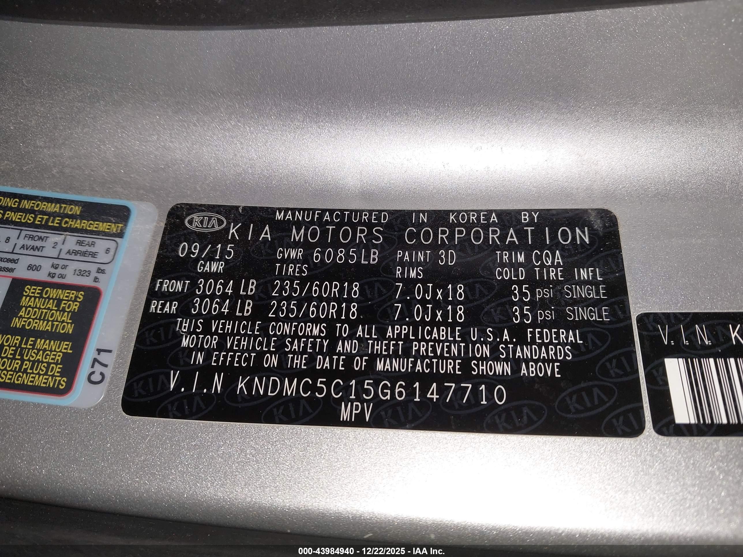 KIA SEDONA image 9