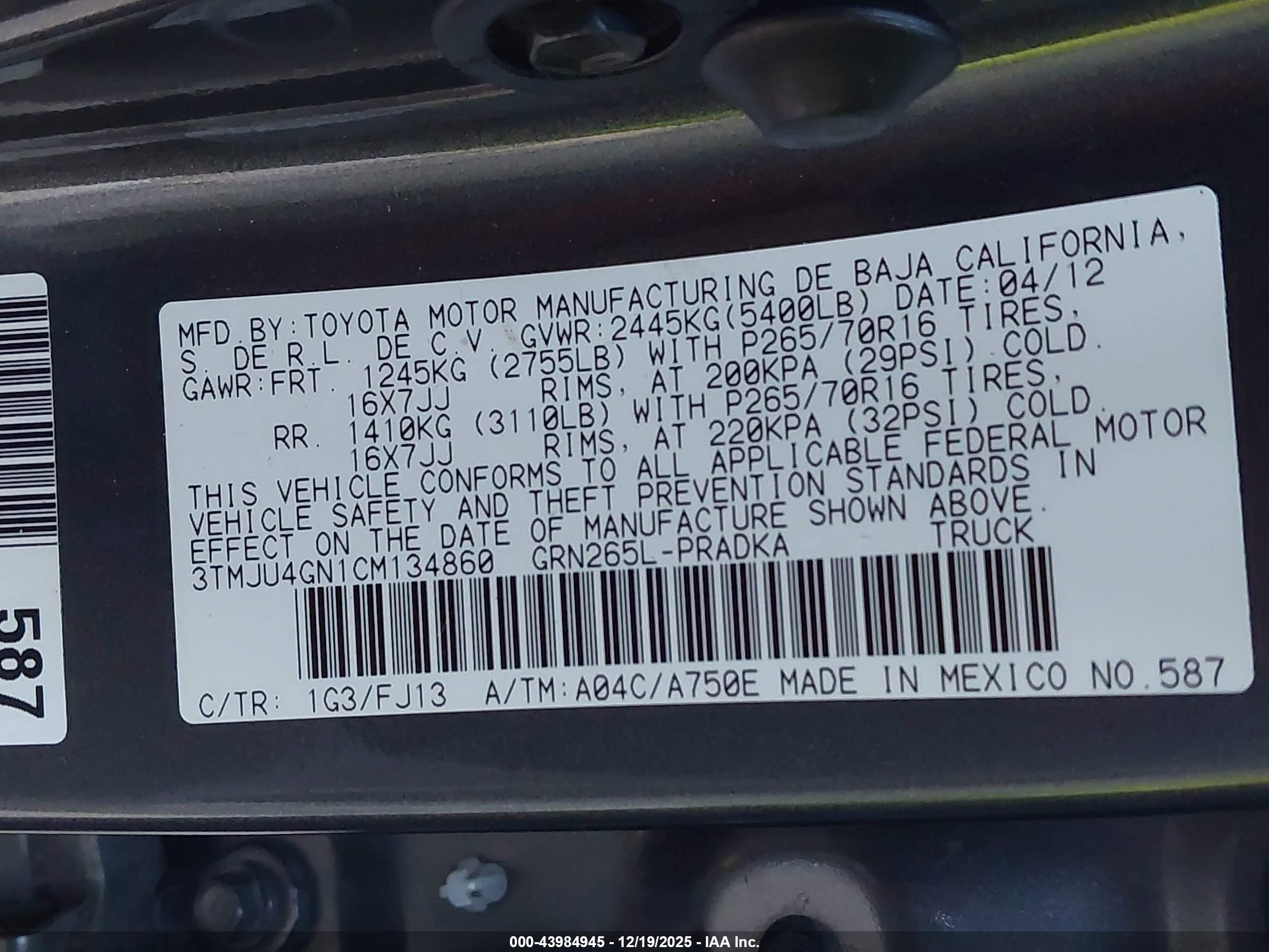 TOYOTA TACOMA image 9