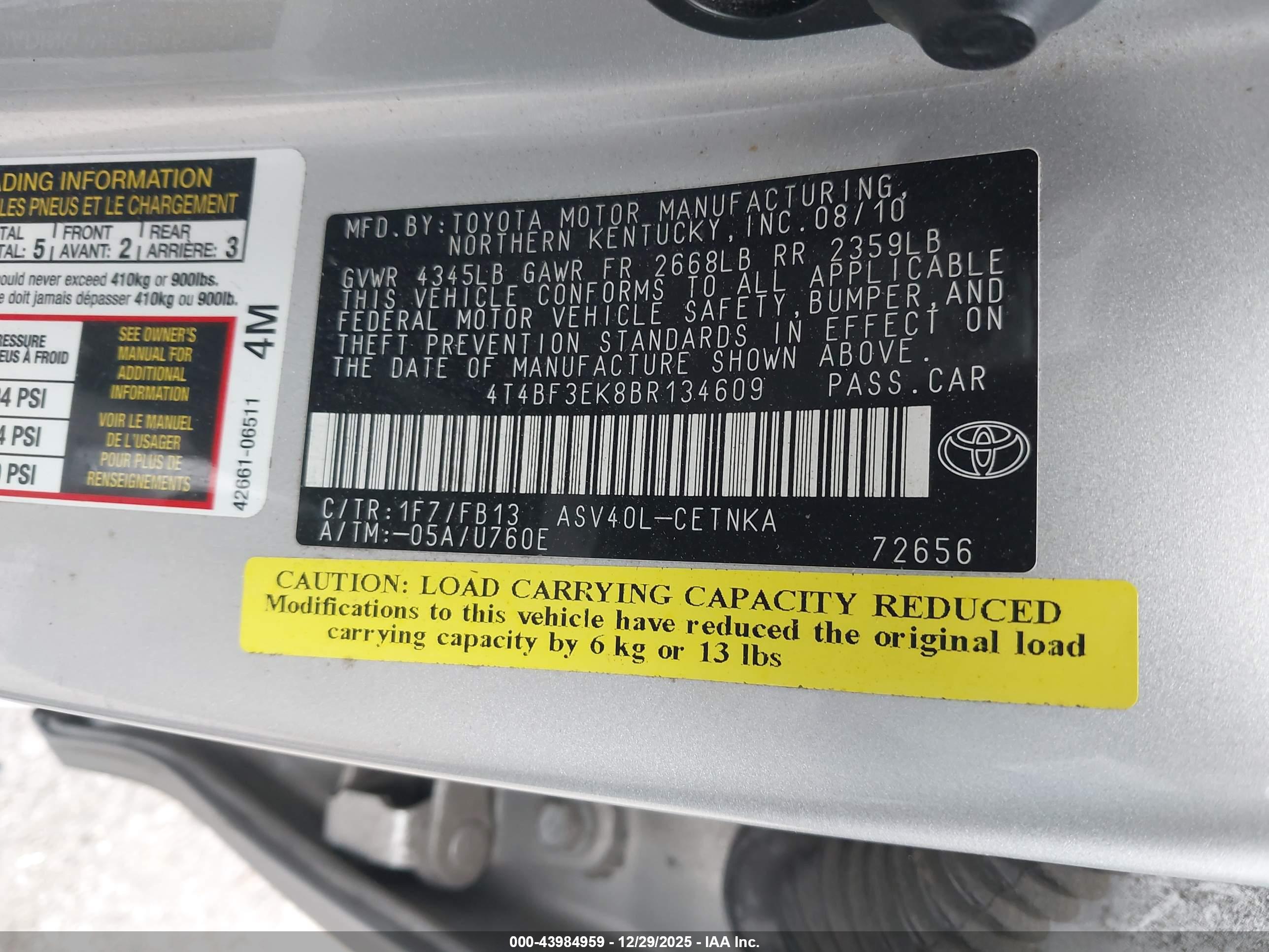 TOYOTA CAMRY image 9