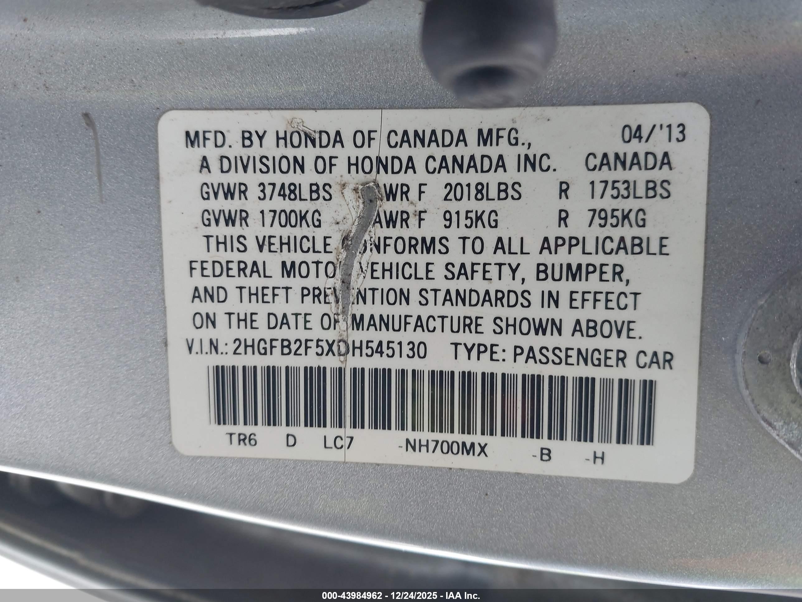 HONDA CIVIC image 9