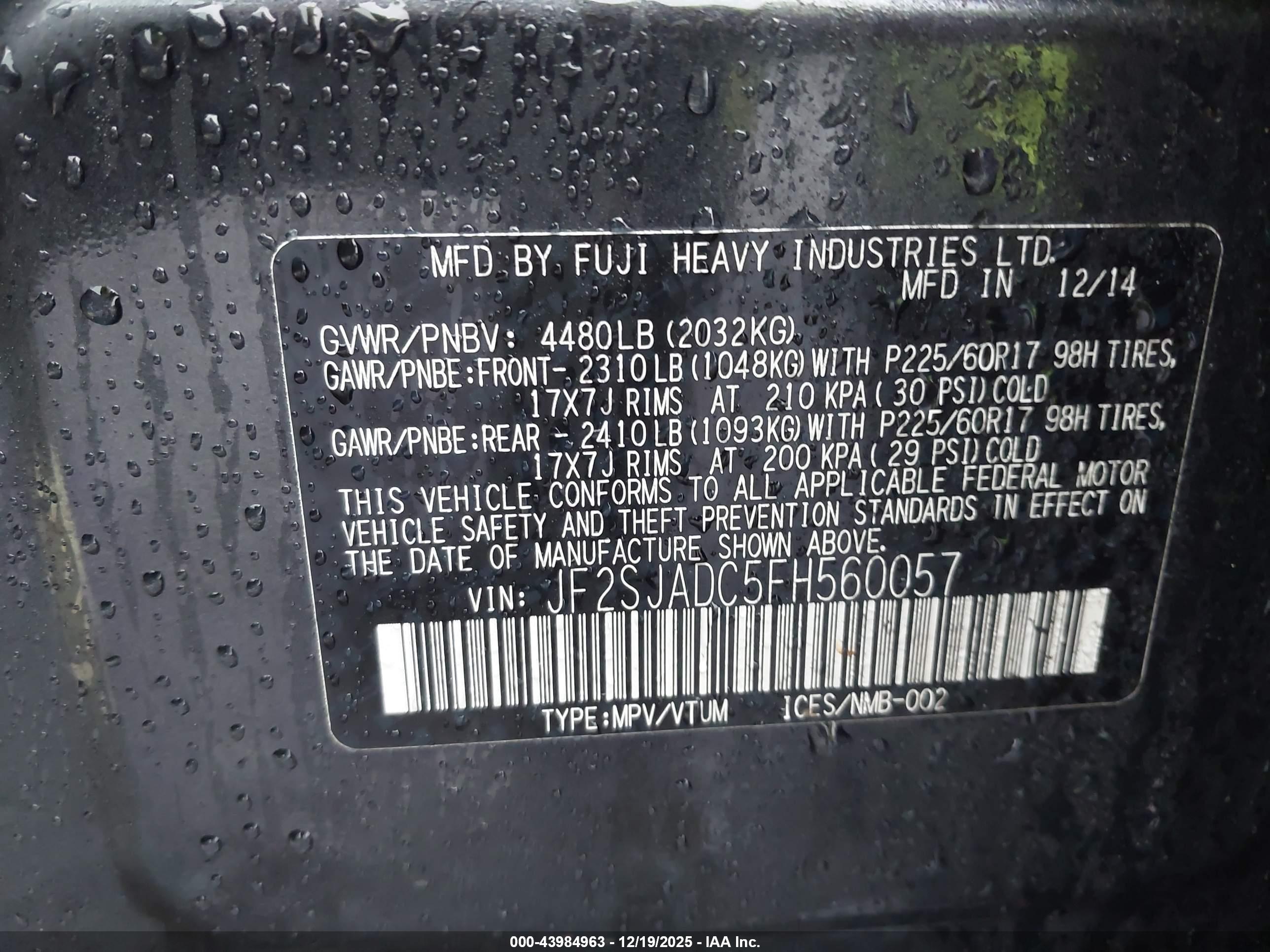 SUBARU FORESTER image 9