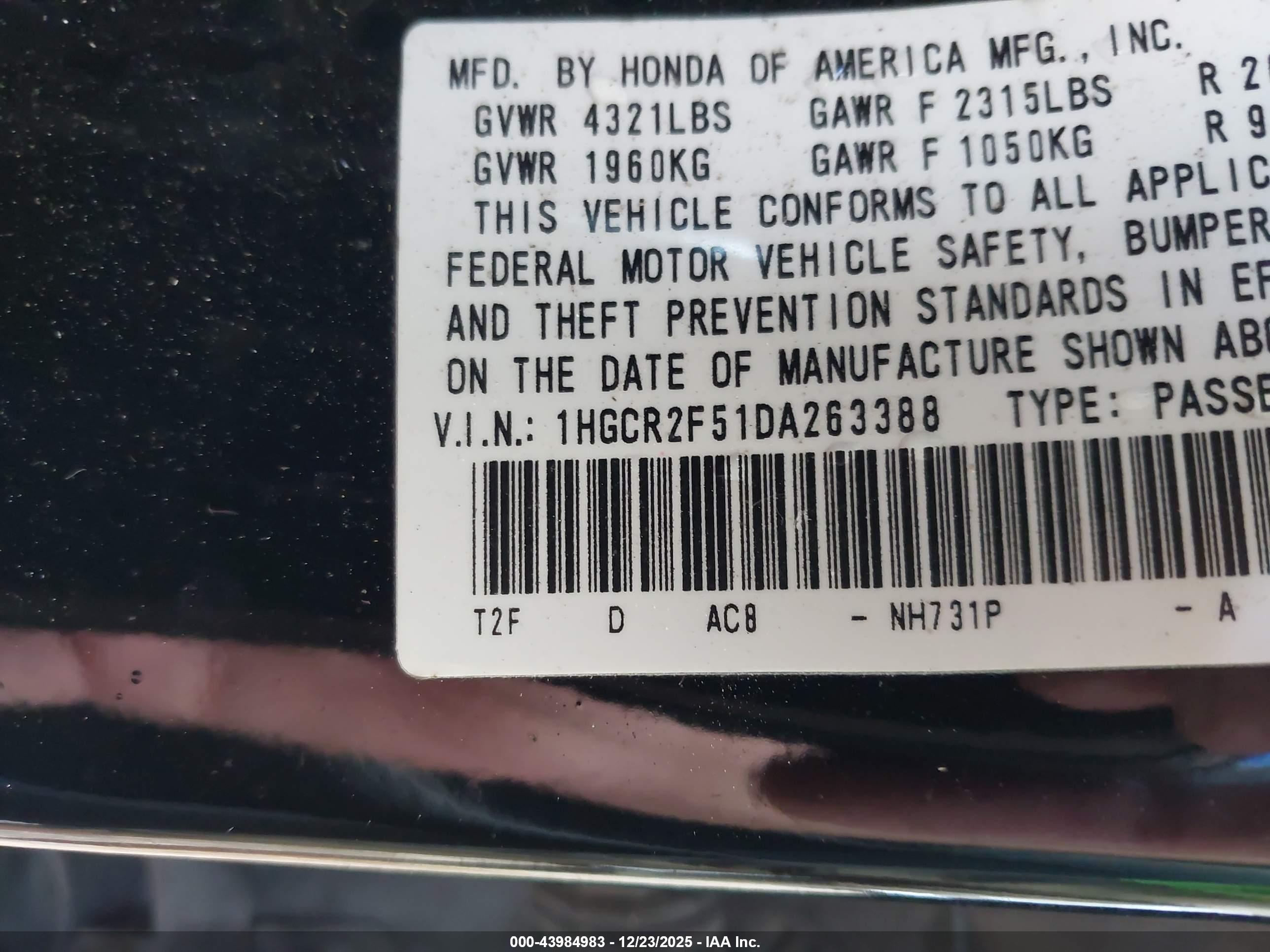 HONDA ACCORD image 9