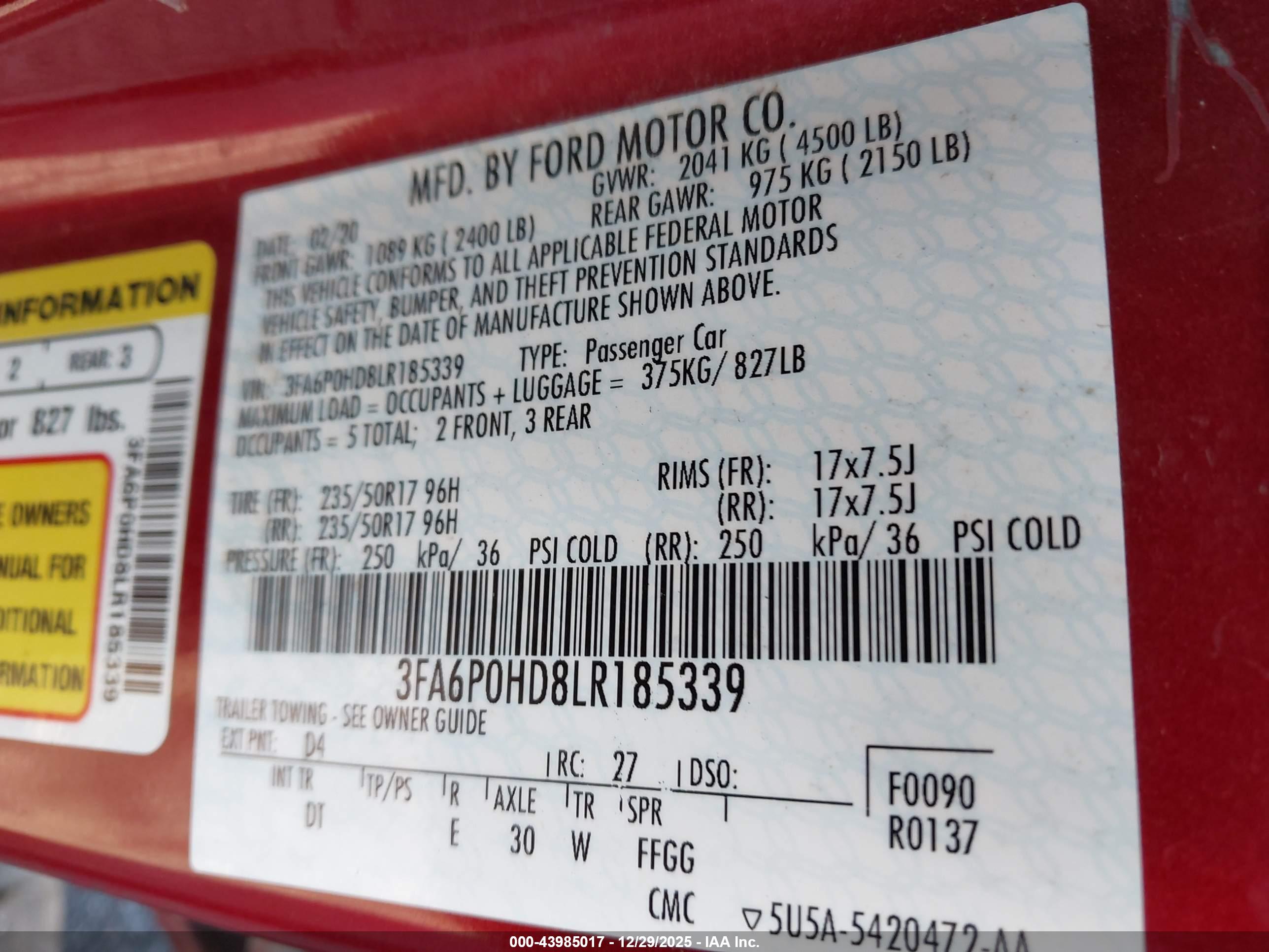 FORD FUSION image 9