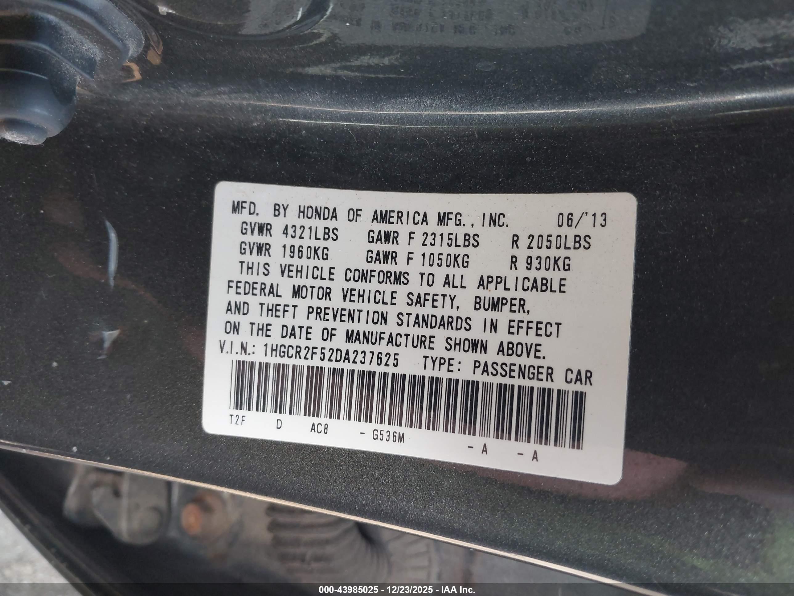 HONDA ACCORD image 9
