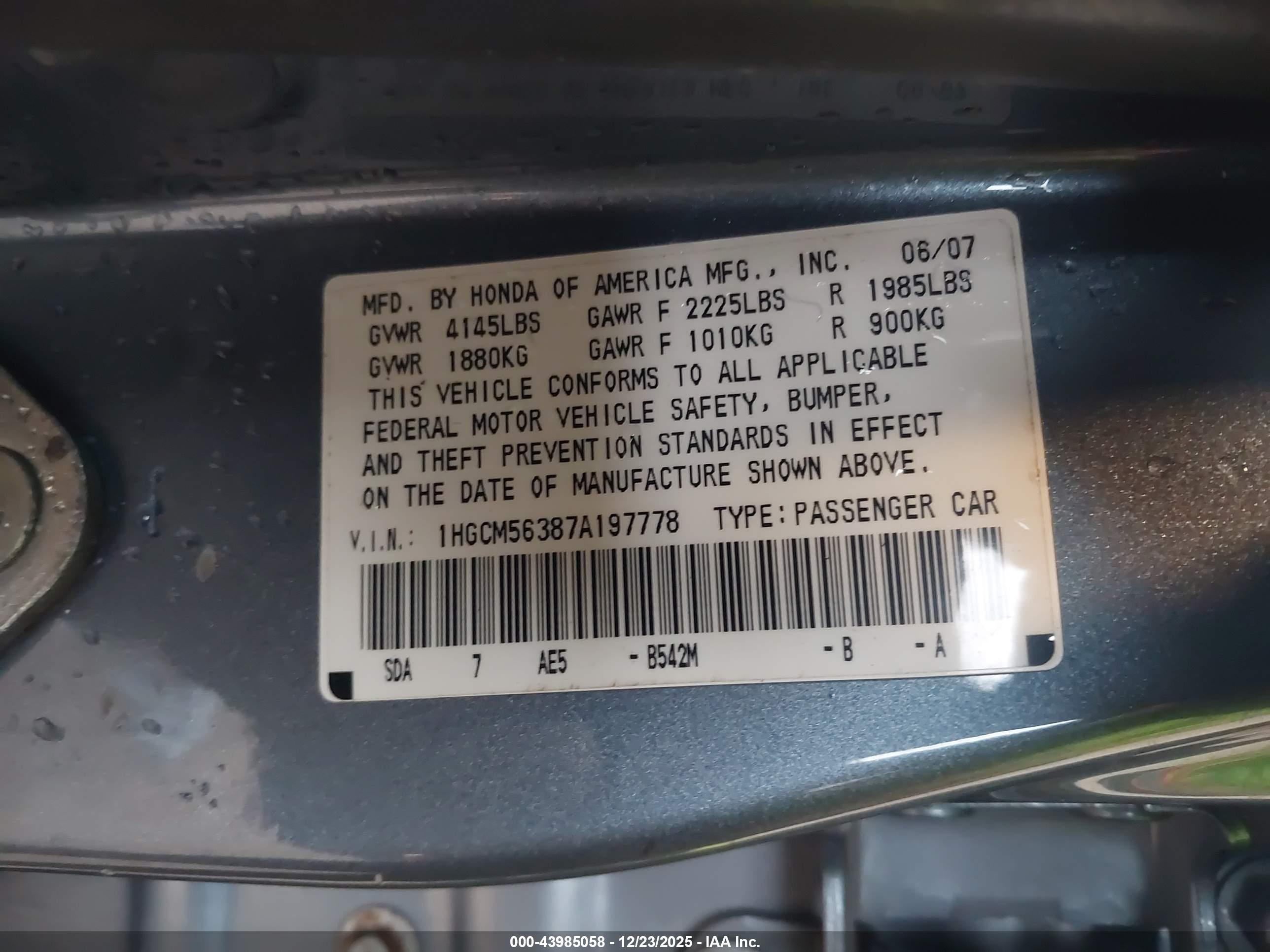 HONDA ACCORD image 9