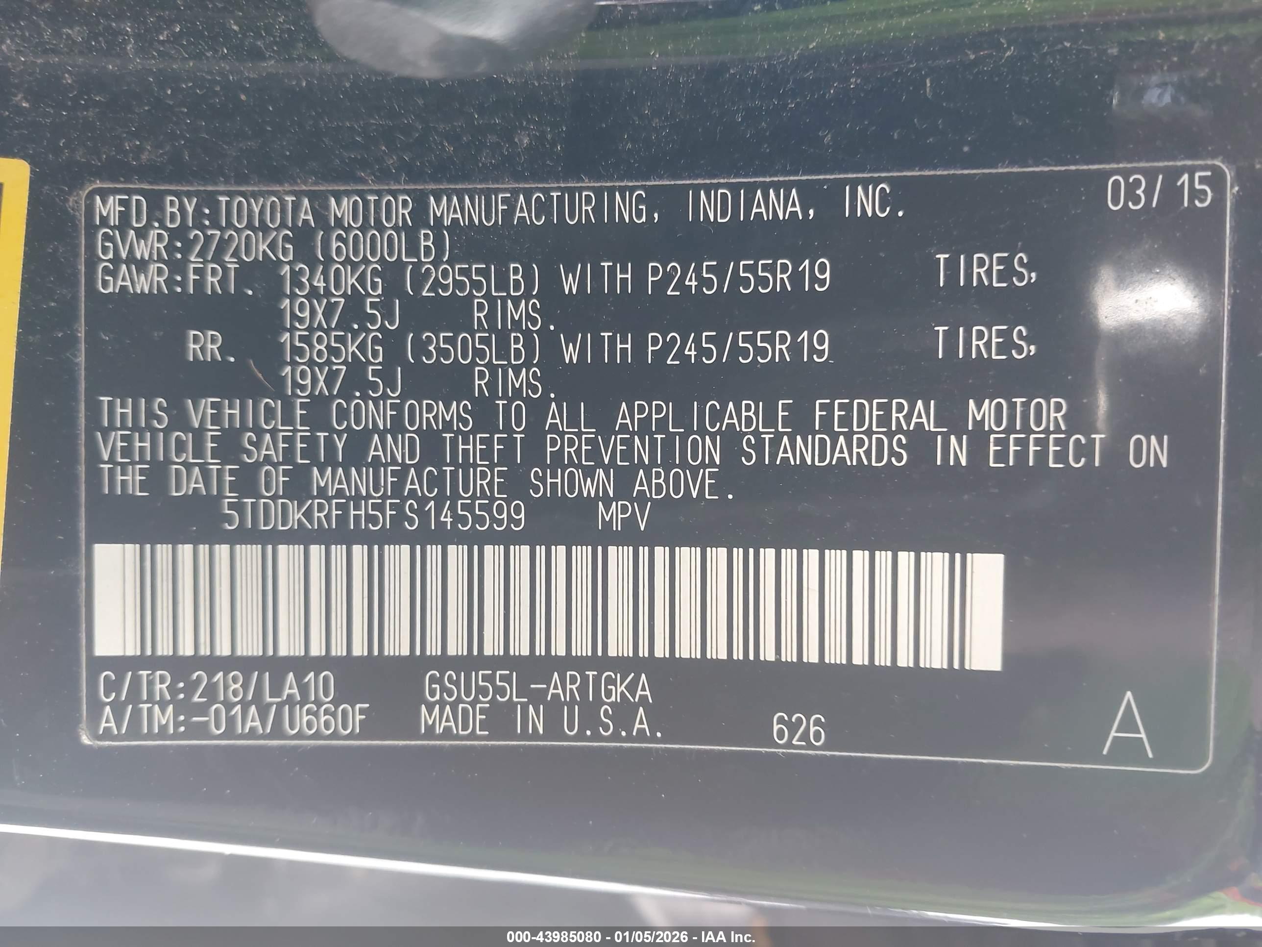 TOYOTA HIGHLANDER image 9