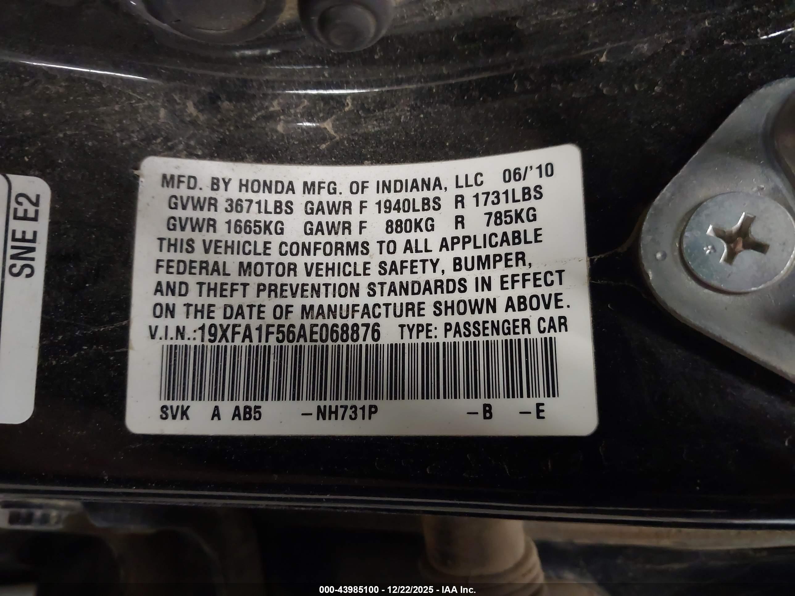 HONDA CIVIC image 9