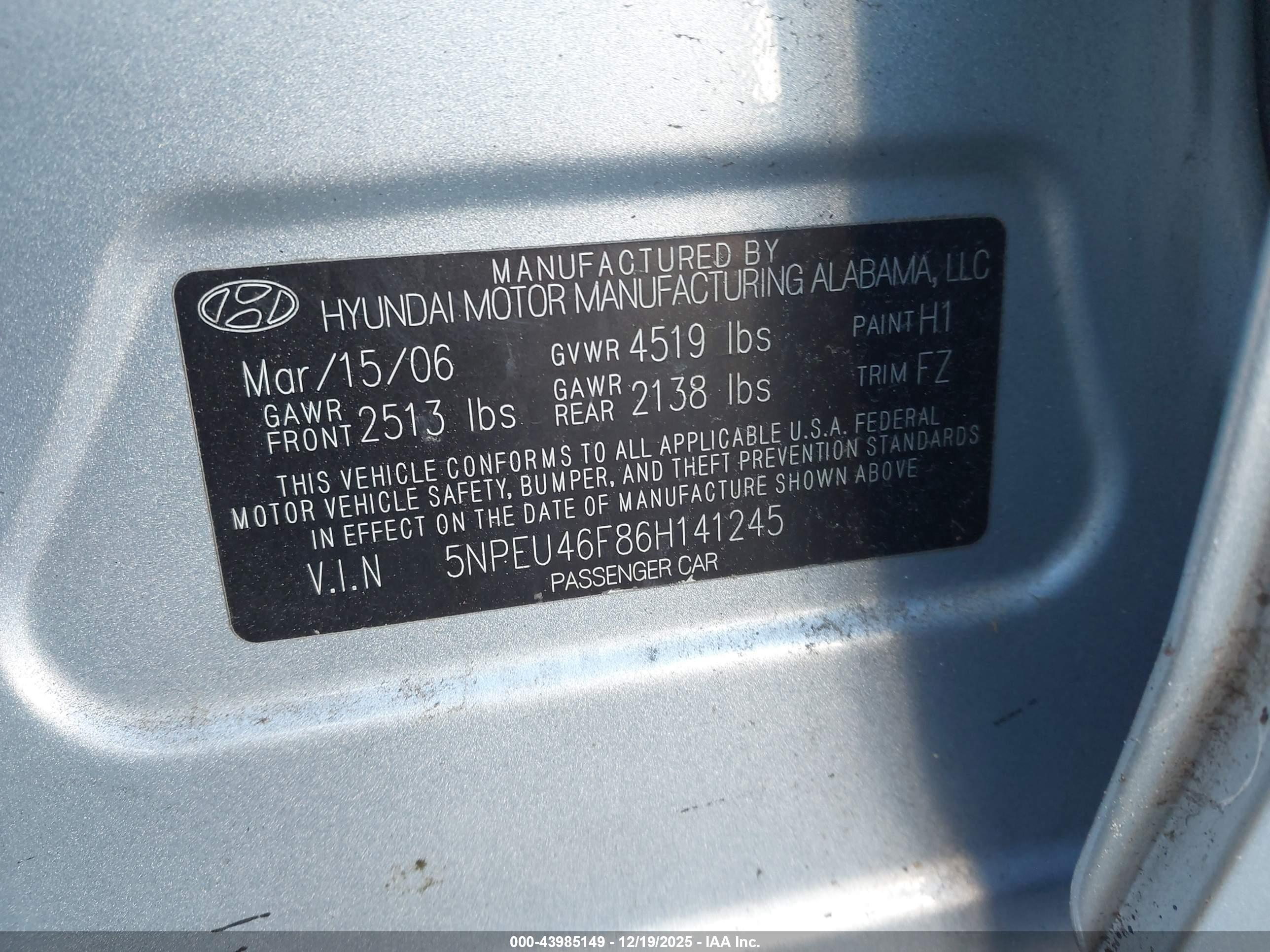HYUNDAI SONATA image 9