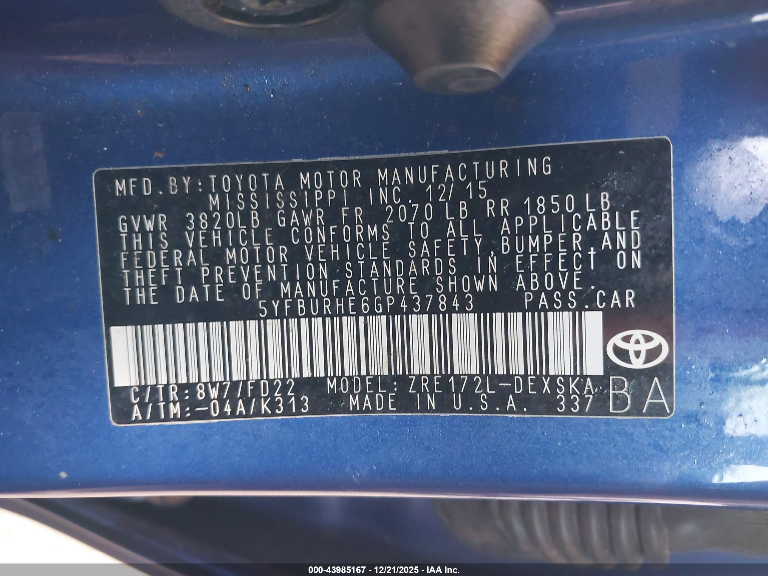 TOYOTA COROLLA image 9