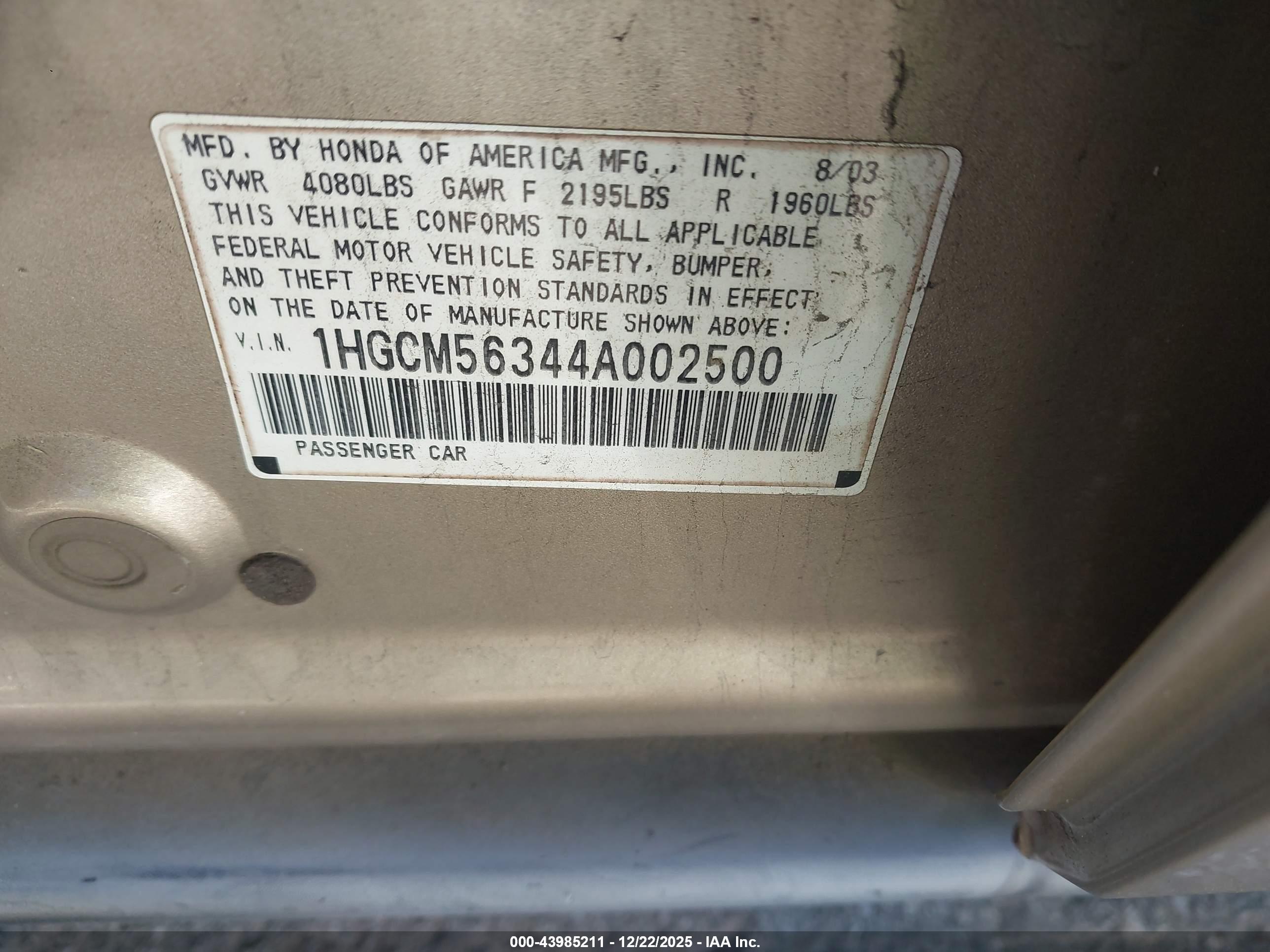 HONDA ACCORD image 9