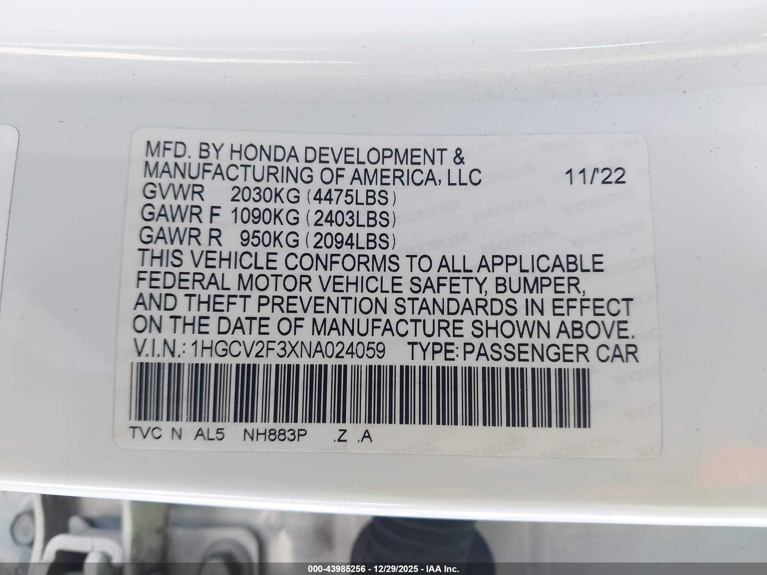 HONDA ACCORD image 9