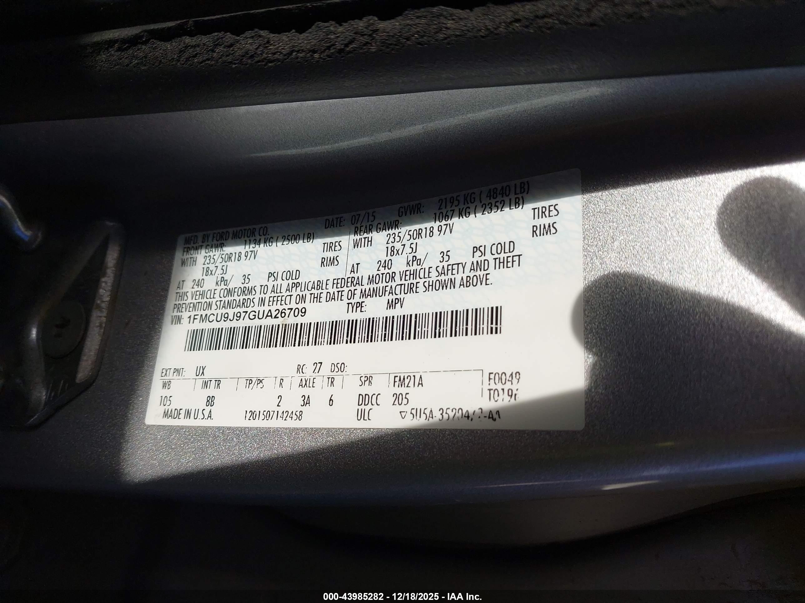 FORD ESCAPE image 9