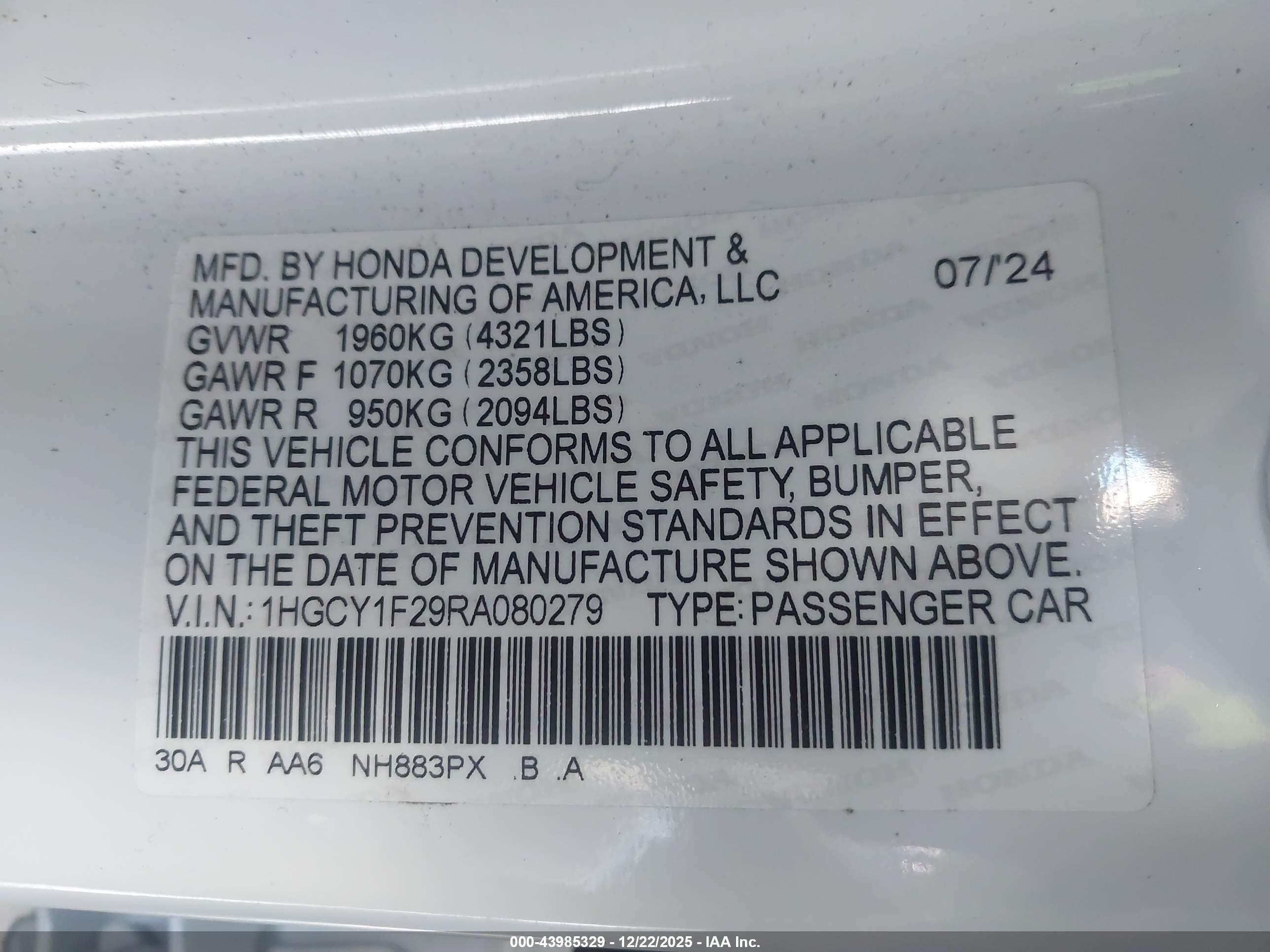 HONDA ACCORD image 9