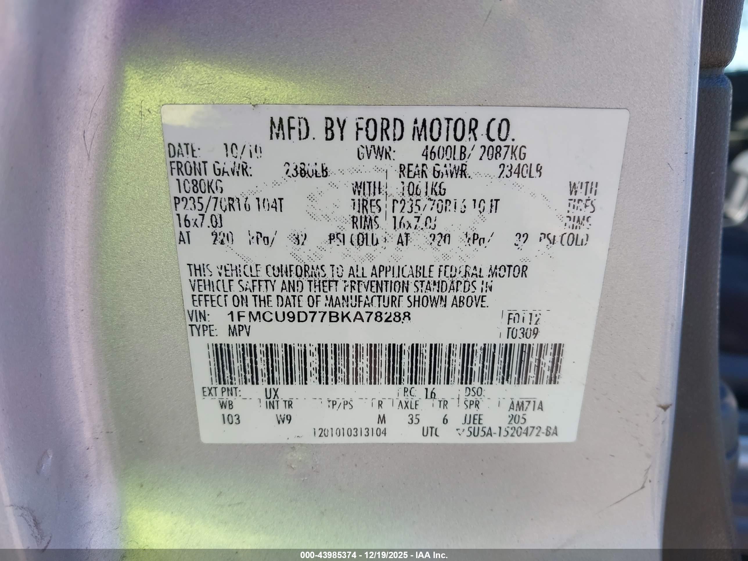 FORD ESCAPE image 9