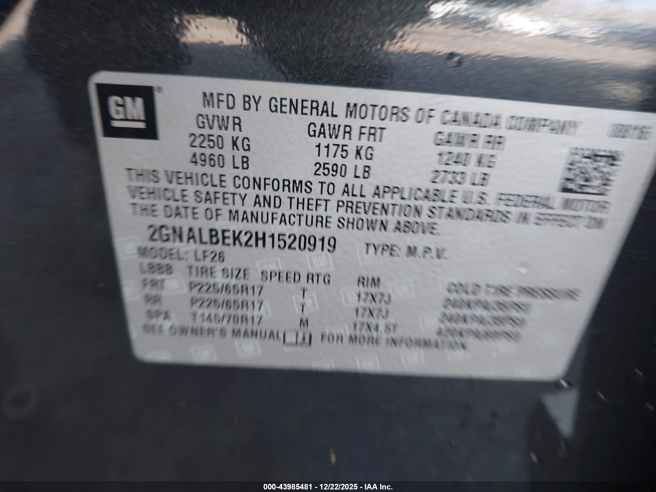 CHEVROLET EQUINOX image 9