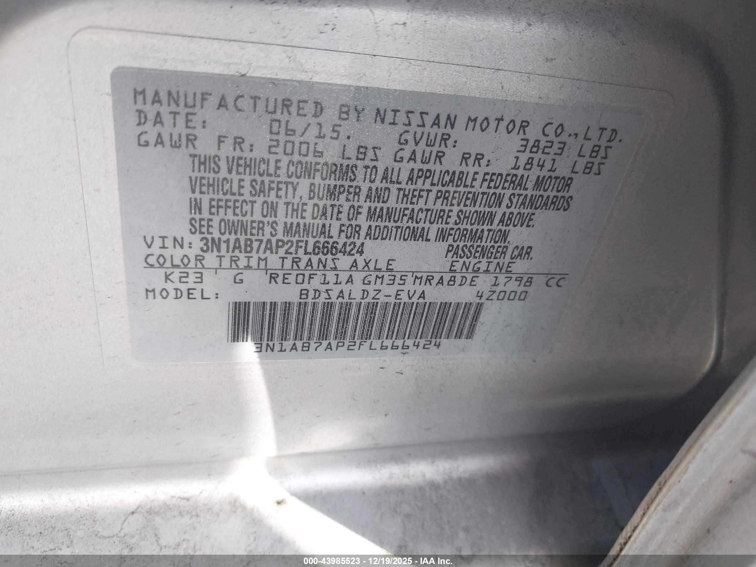 NISSAN SENTRA image 9