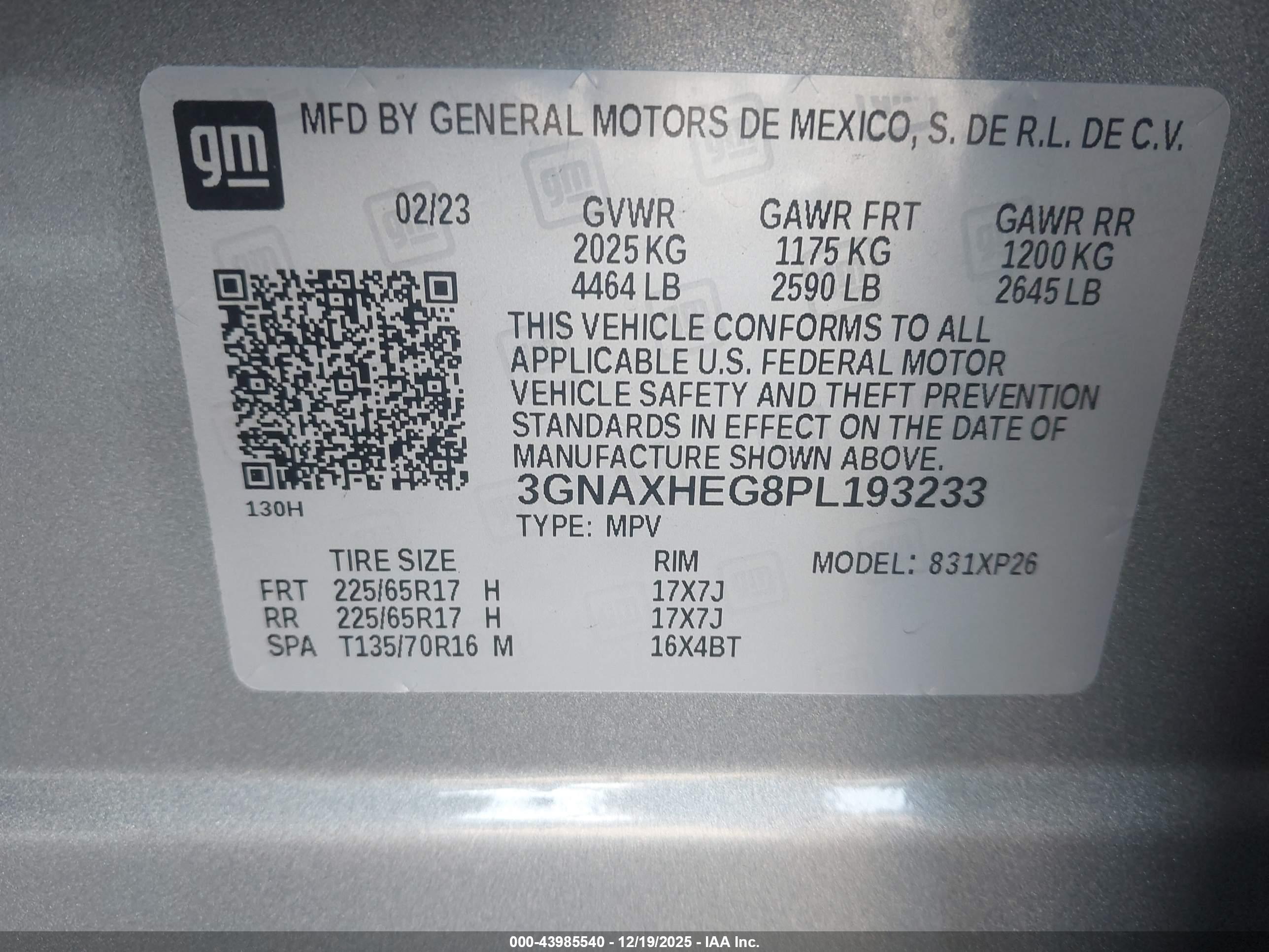 CHEVROLET EQUINOX image 9