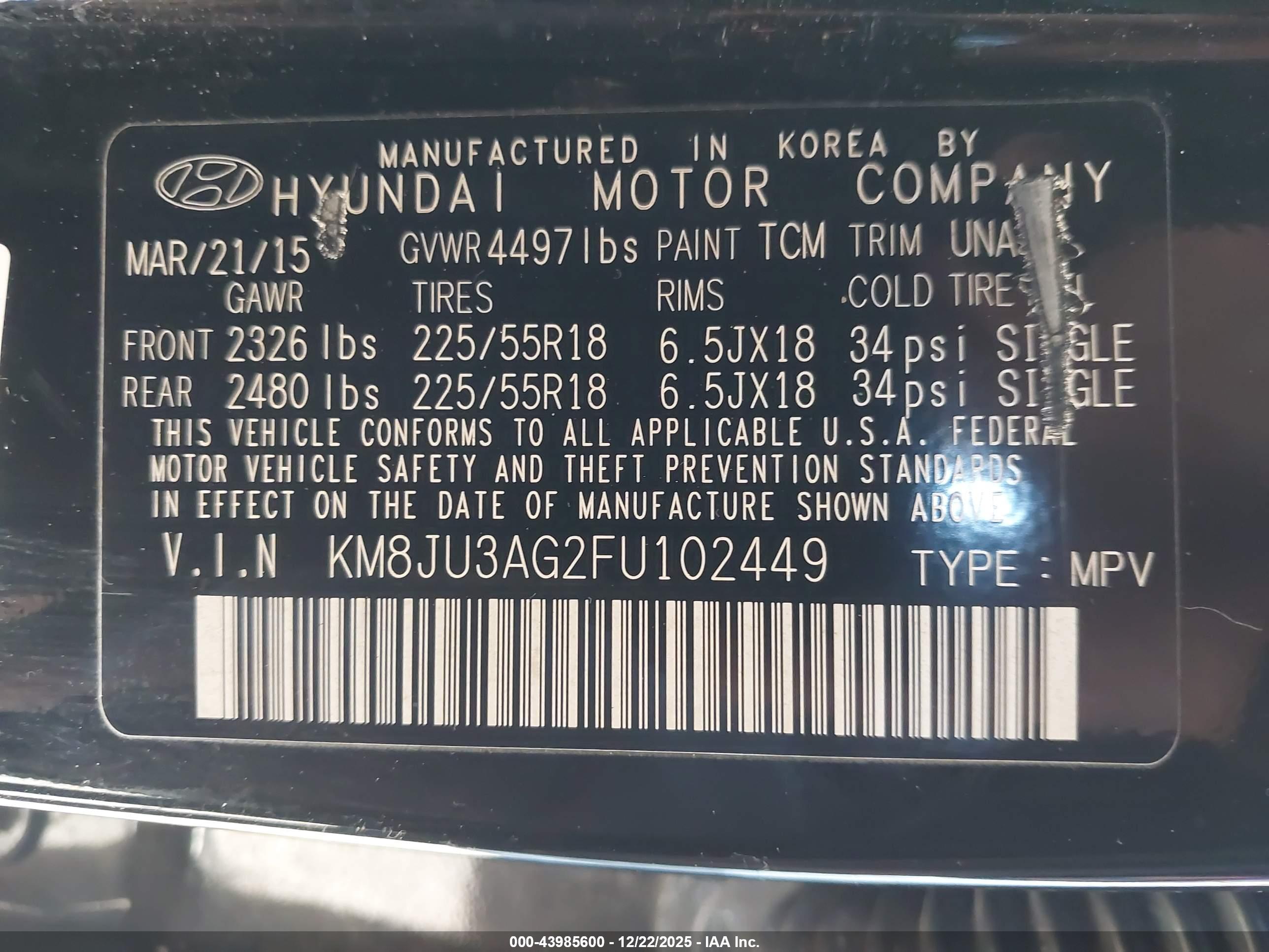 HYUNDAI TUCSON image 9