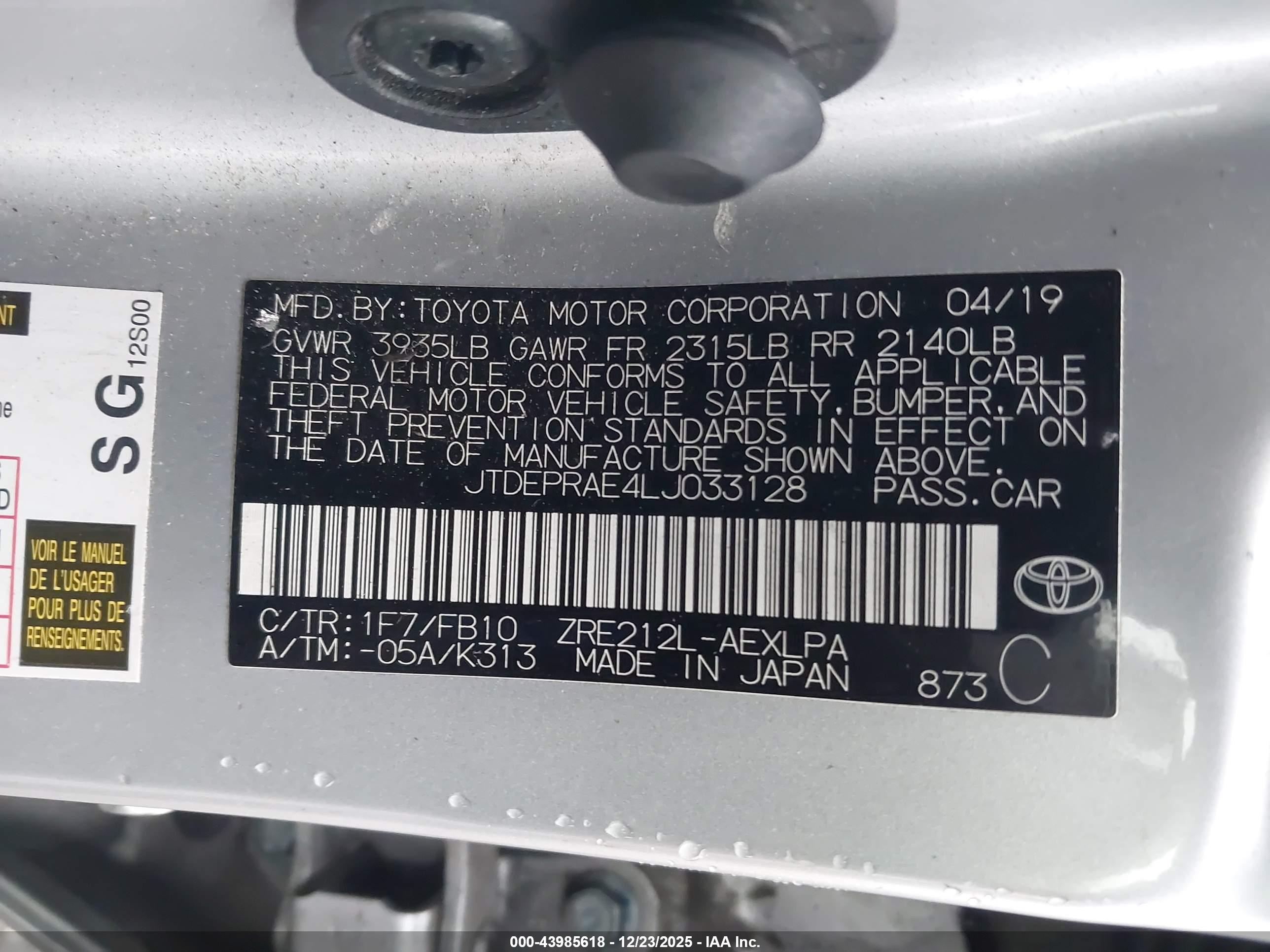 TOYOTA COROLLA image 9