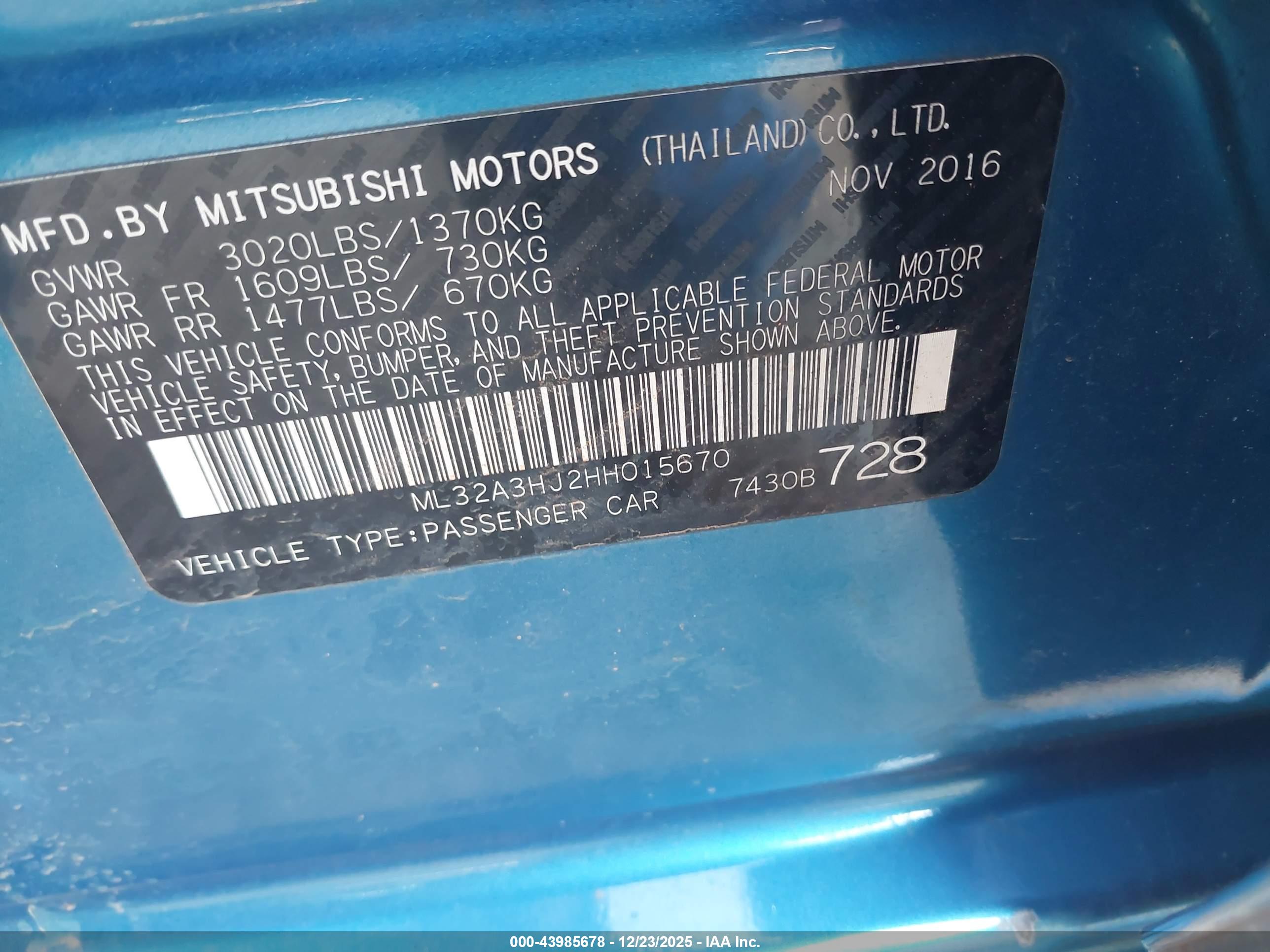 MITSUBISHI MIRAGE image 9