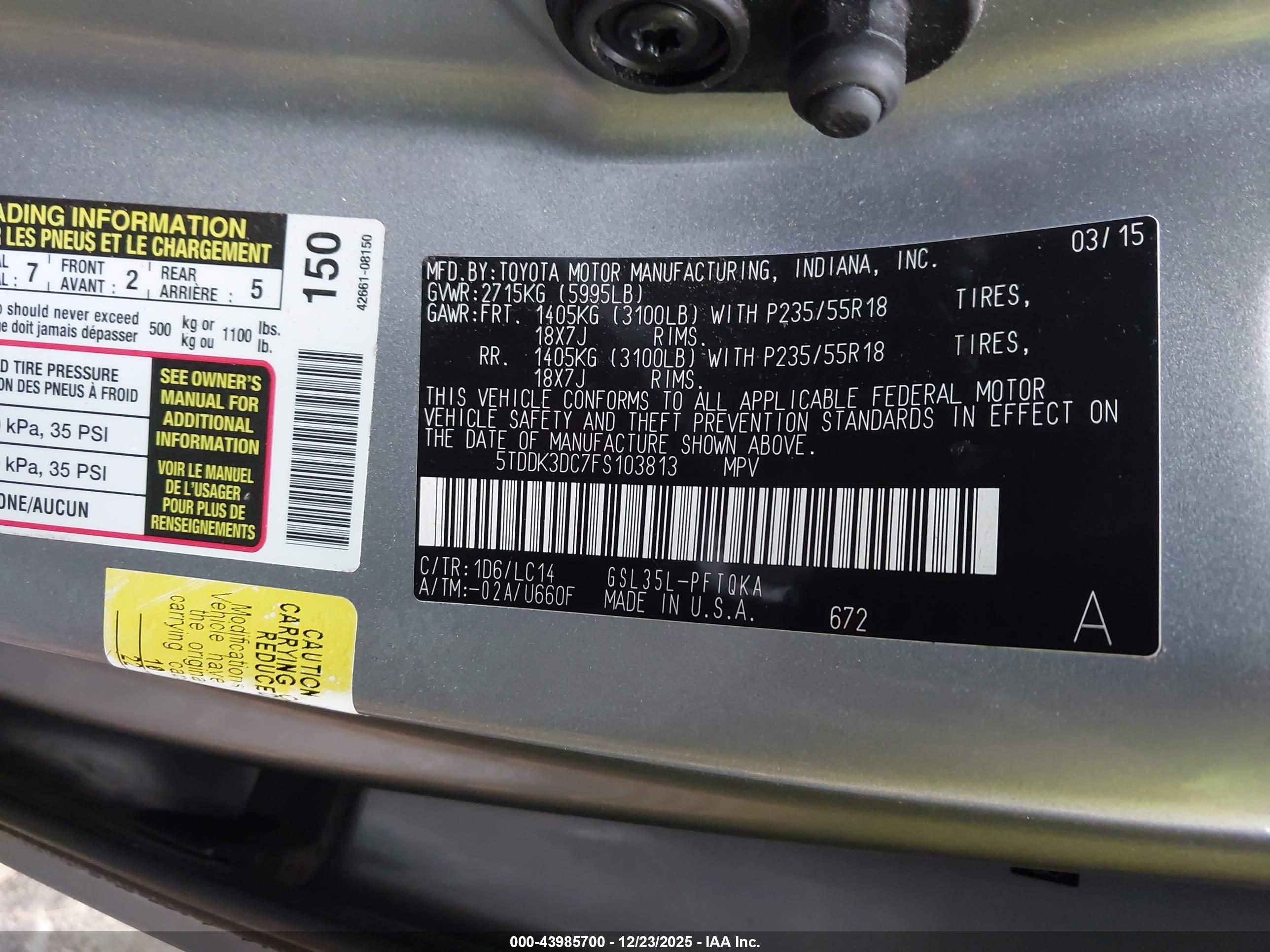 TOYOTA SIENNA image 9