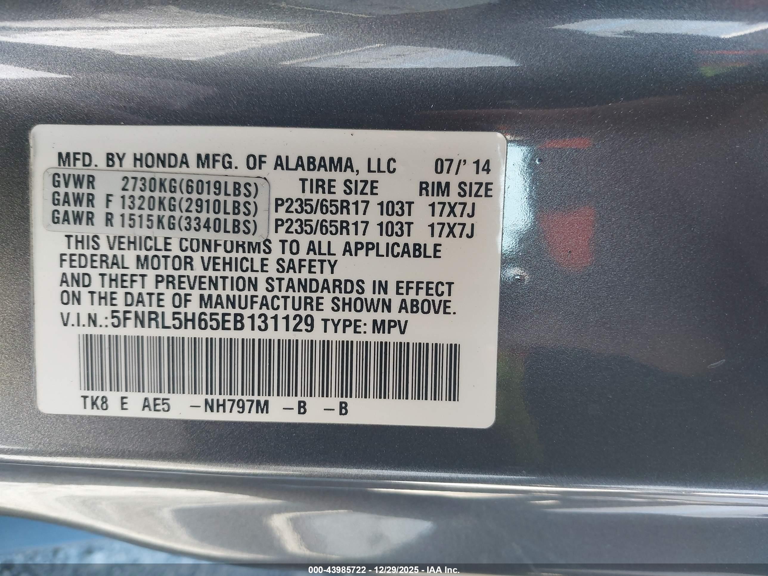 HONDA ODYSSEY image 9