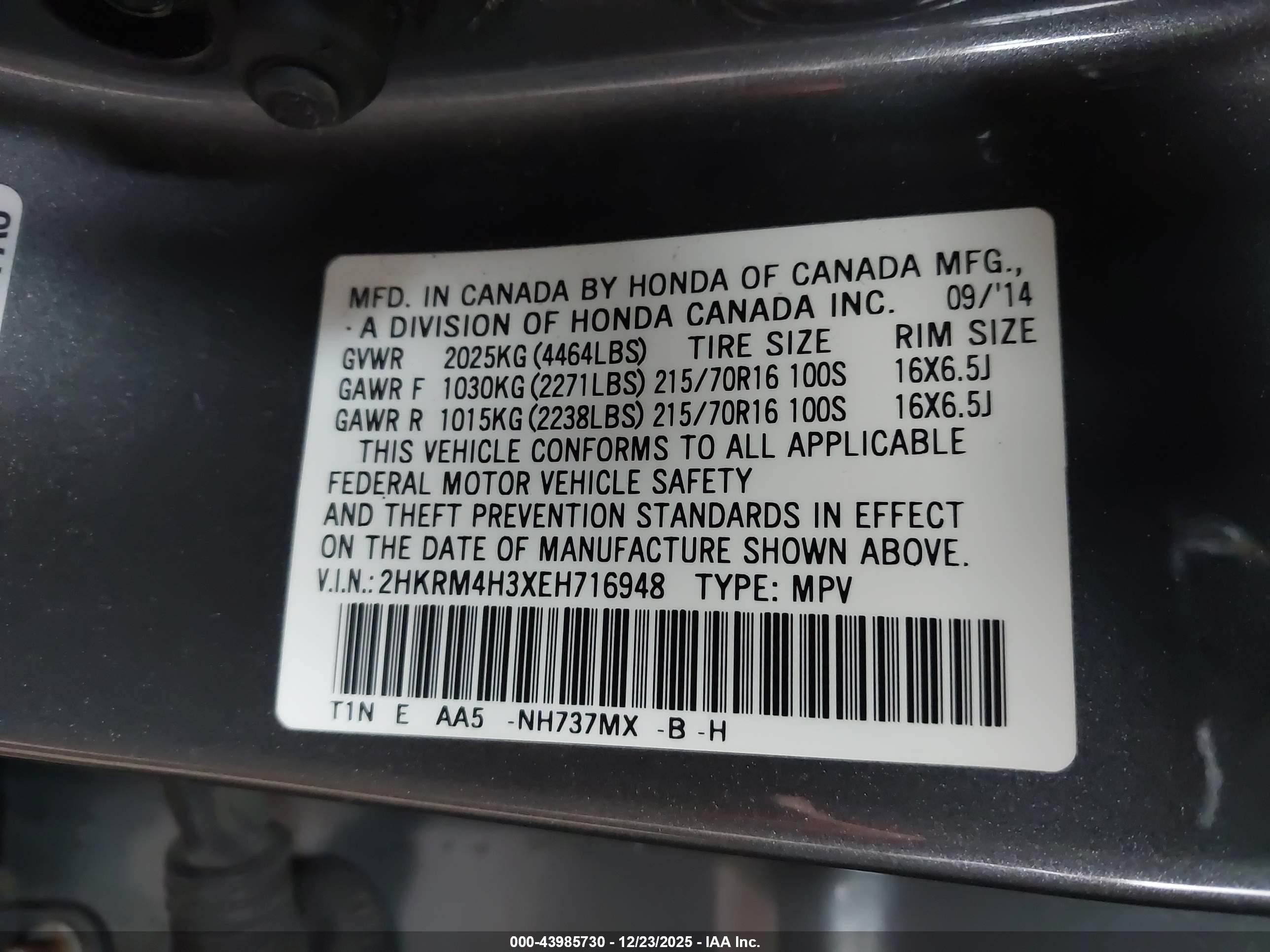 HONDA CR-V image 9