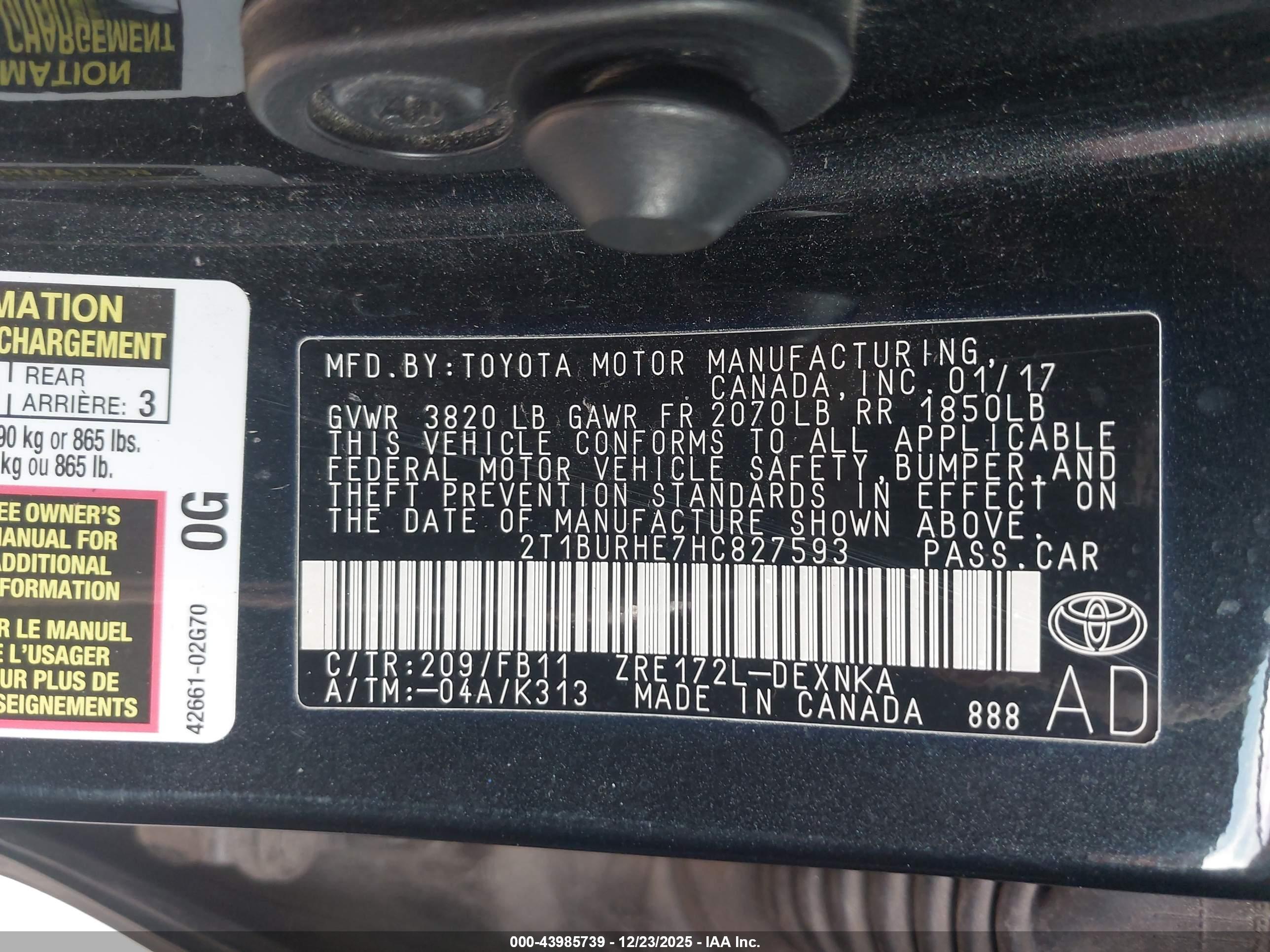 TOYOTA COROLLA image 9