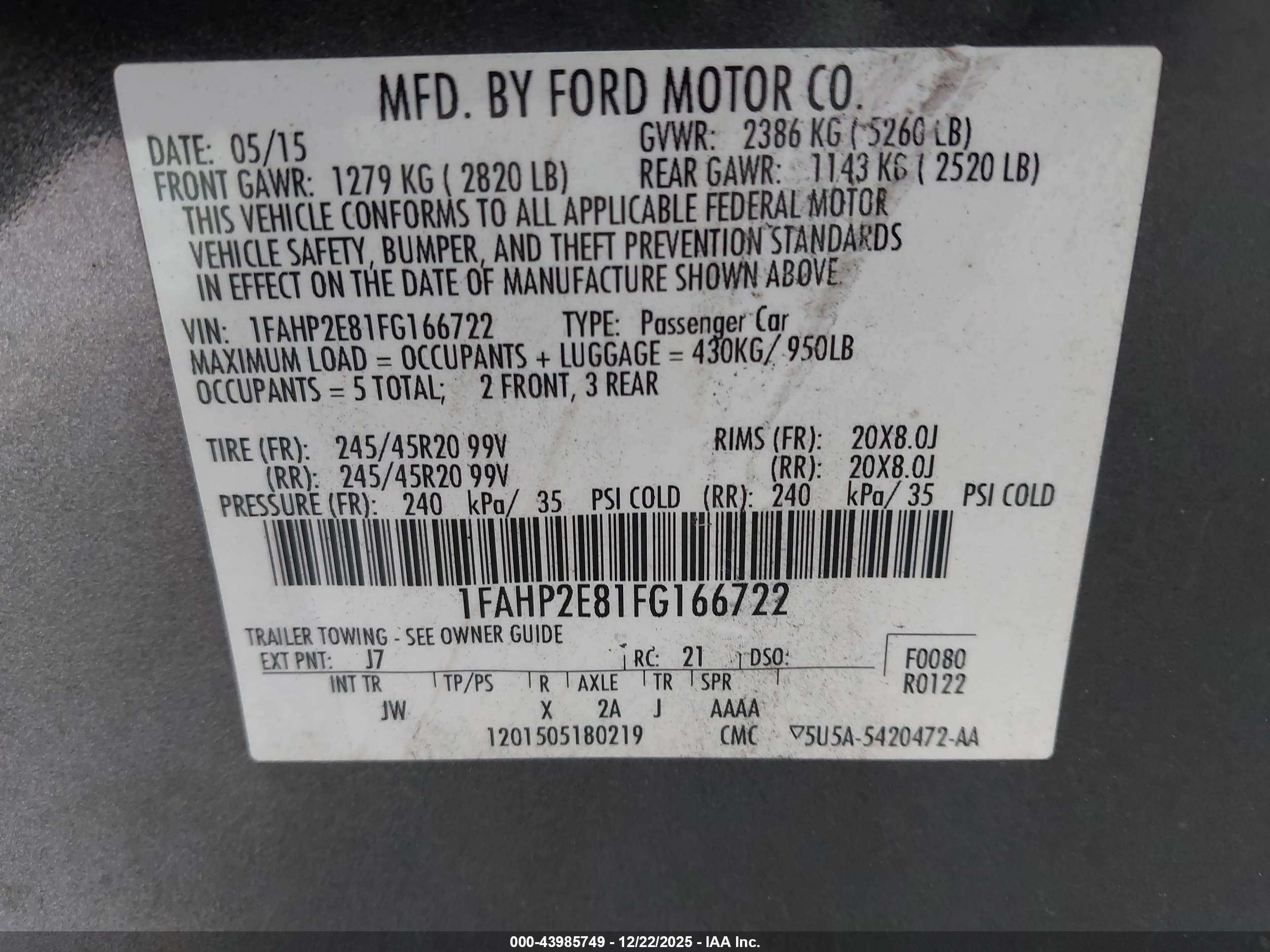 FORD TAURUS image 9